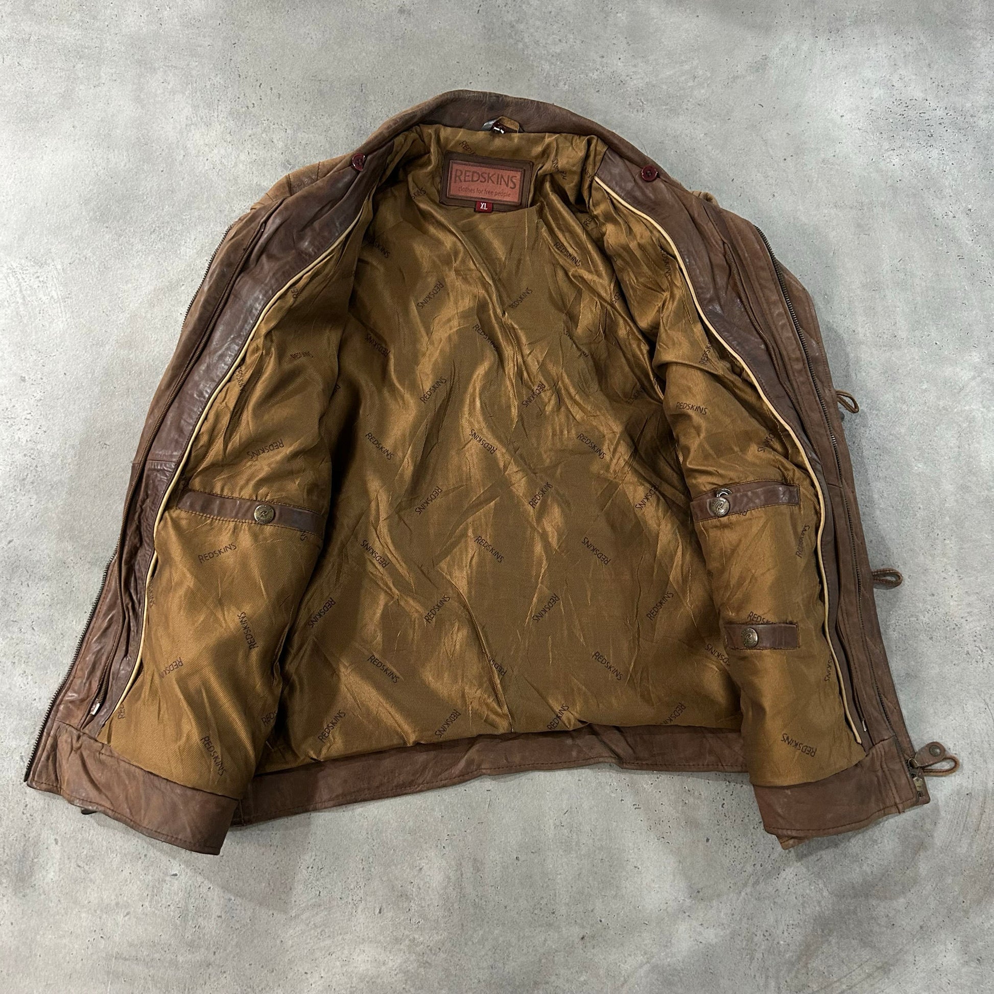 Vintage Redskins Retro Leather Jackets