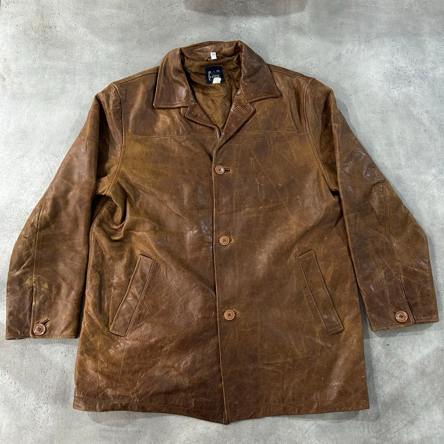 Vintage 70s-90s Gap Retro Mid-Length Leather Jackets