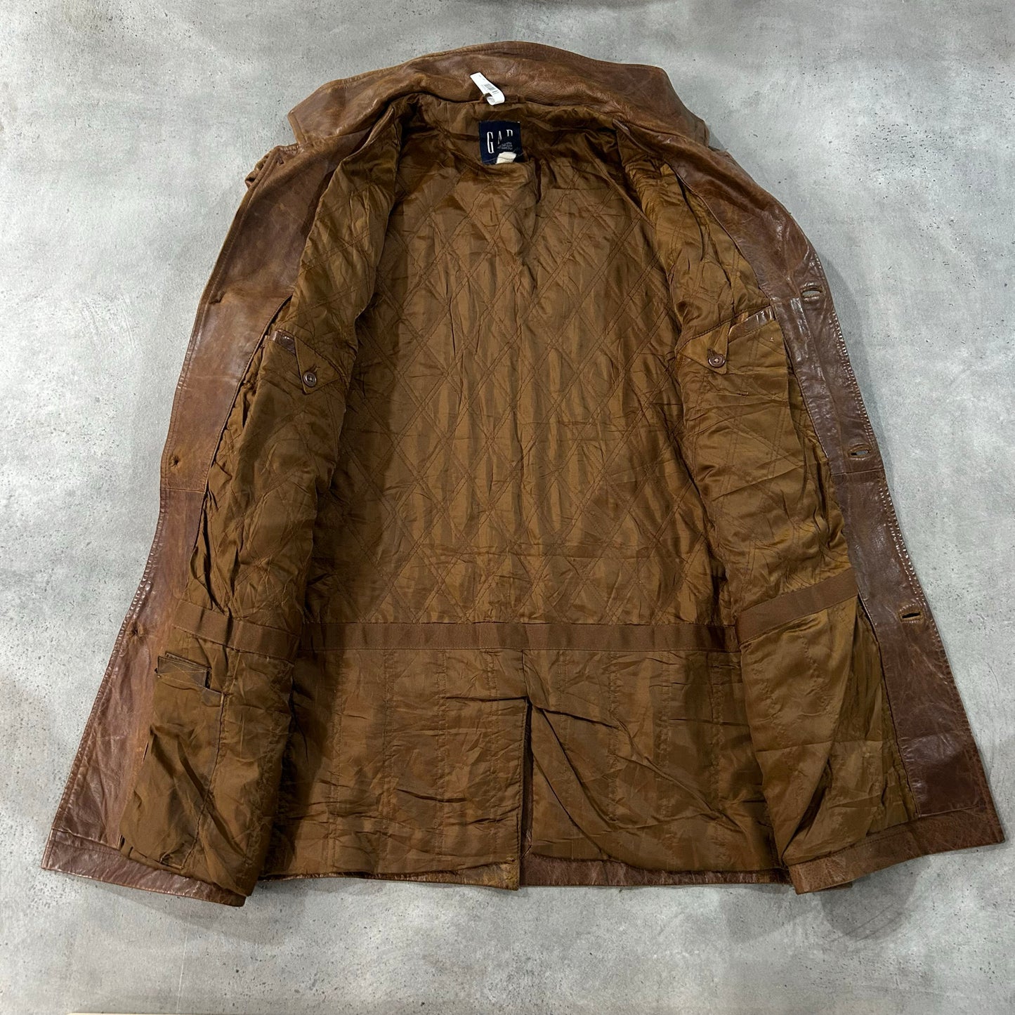 Vintage 70s-90s Gap Retro Mid-Length Leather Jackets