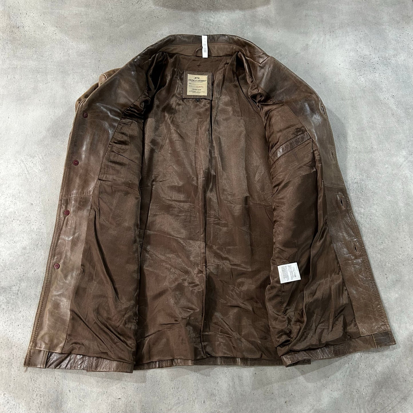 Vintage Retro Mid-Length Leather Jackets