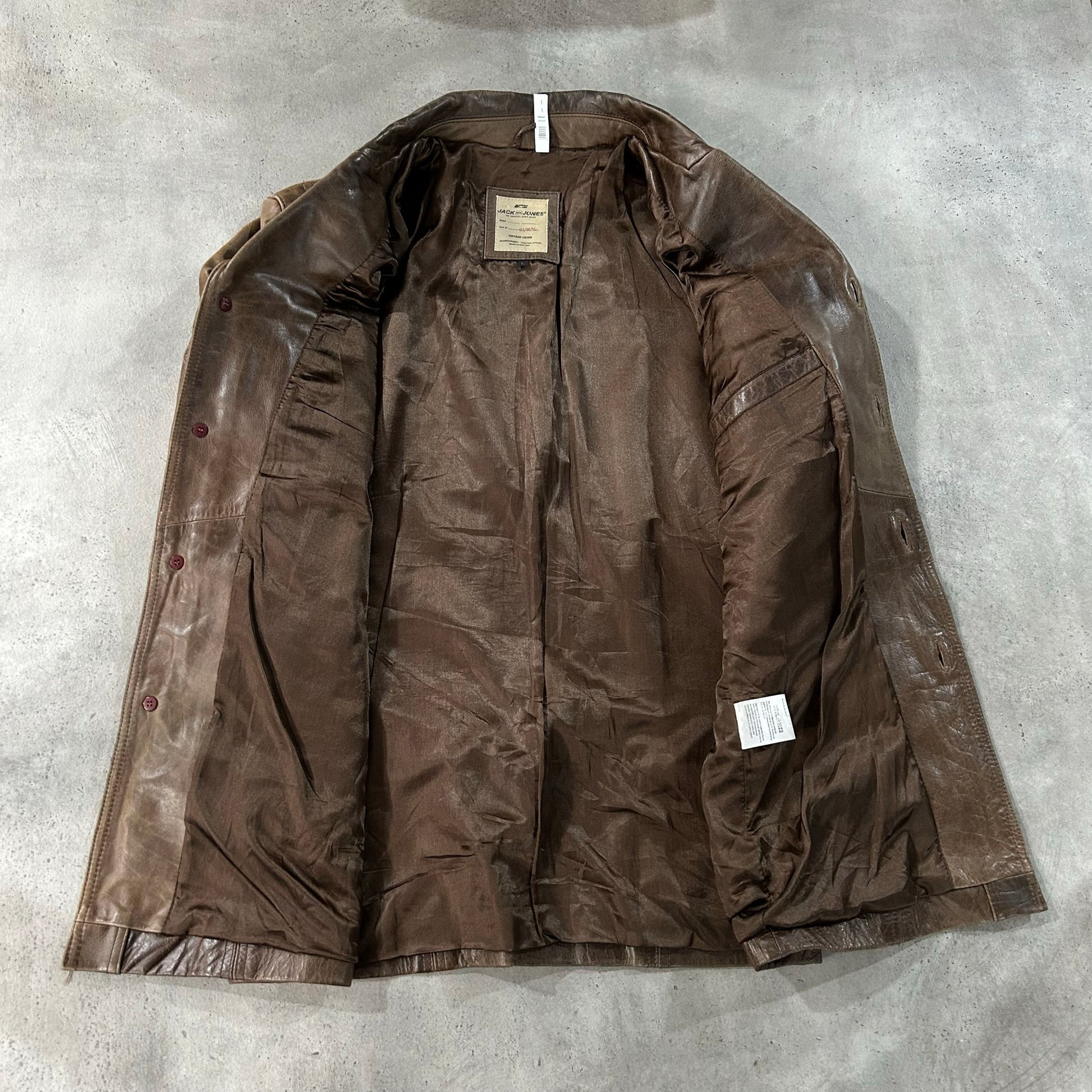 Vintage Retro Mid-Length Leather Jackets