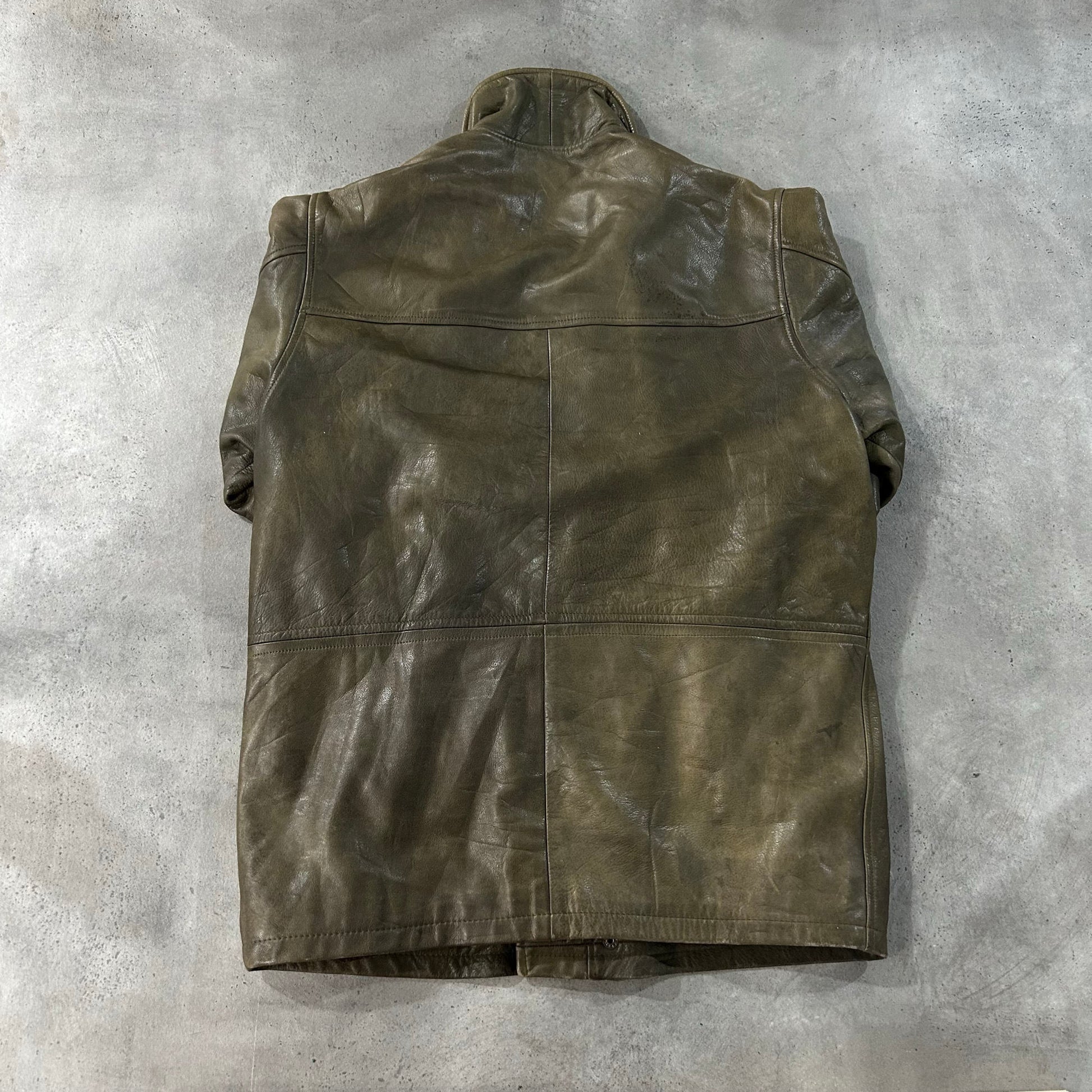 Vintage 70s-90s France Workwear Mid-Length Leather Jackets