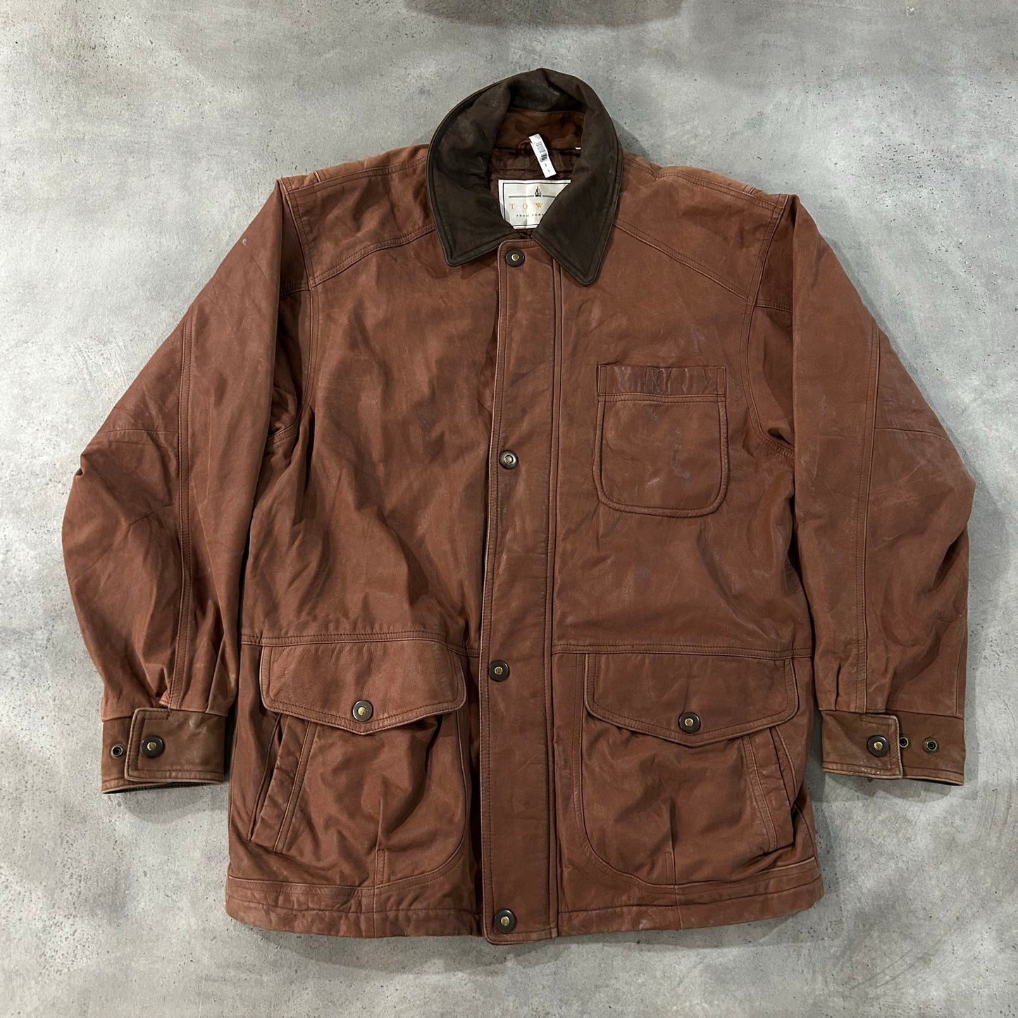 Vintage 70s-90s London Fog Retro Mid-Length Leather Jackets