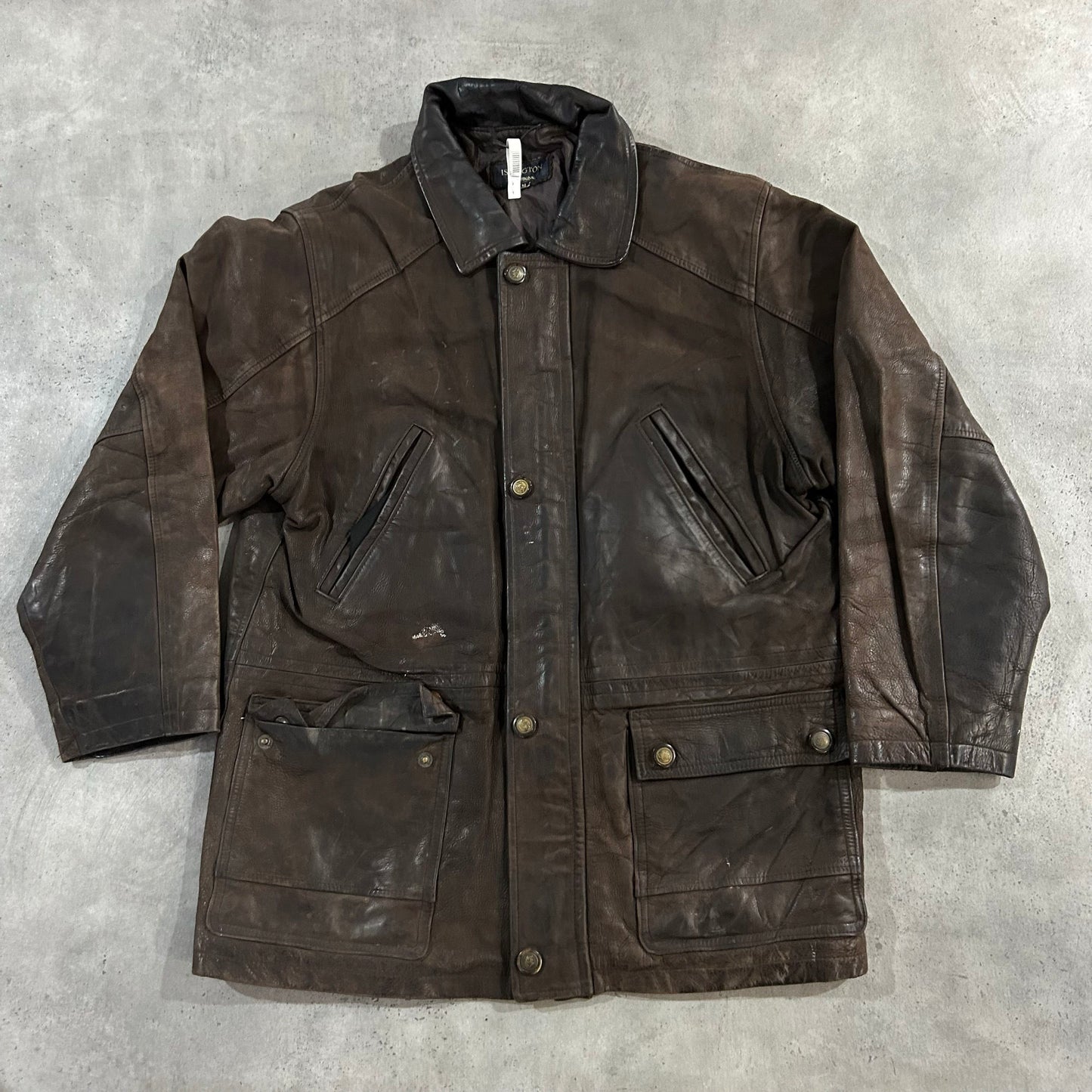 Vintage Retro Mid-Length Leather Jackets