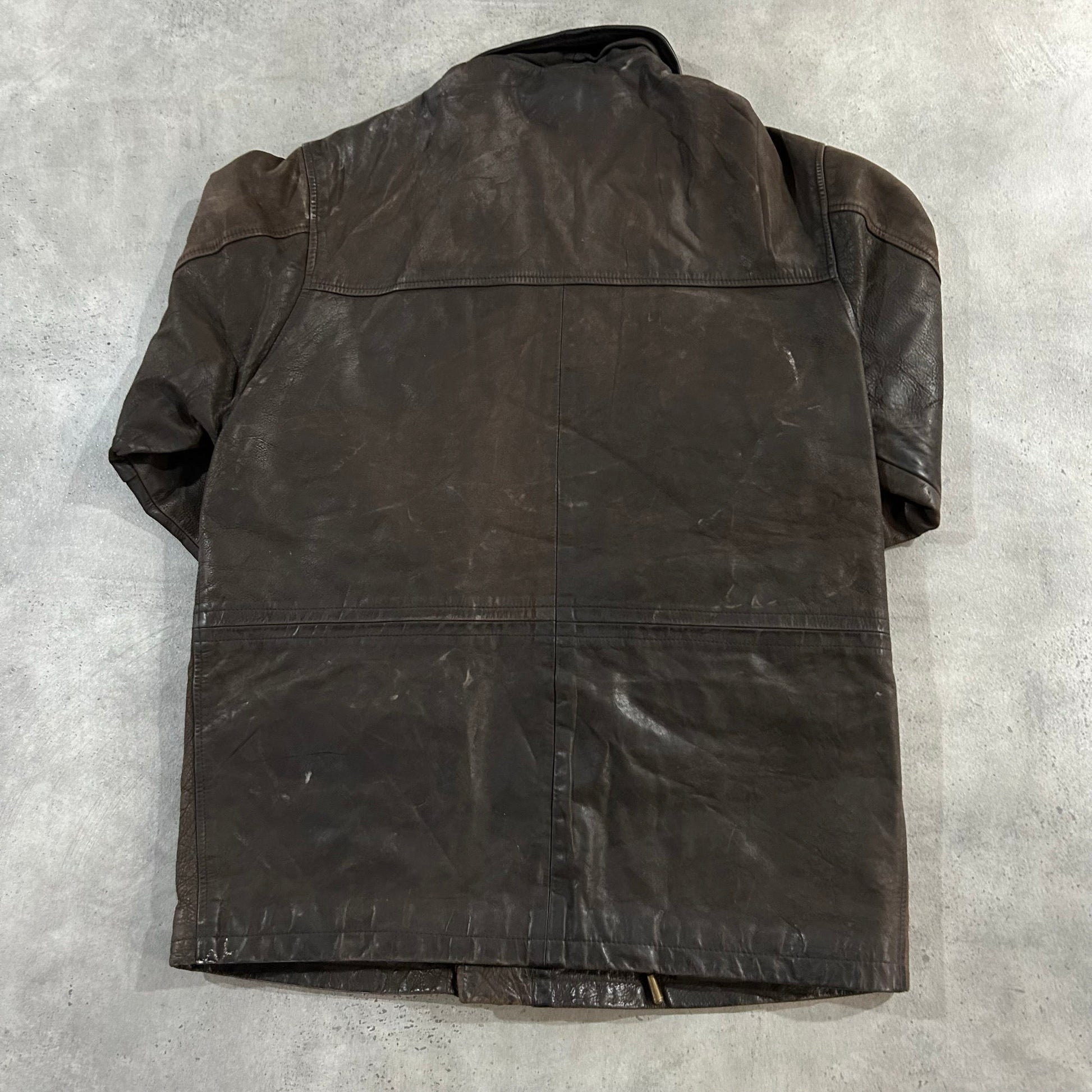 Vintage Retro Mid-Length Leather Jackets