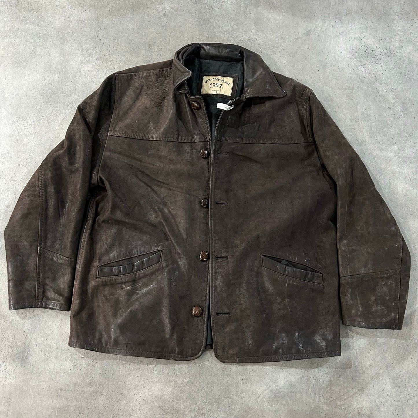 Vintage Italy Retro Leather Jackets