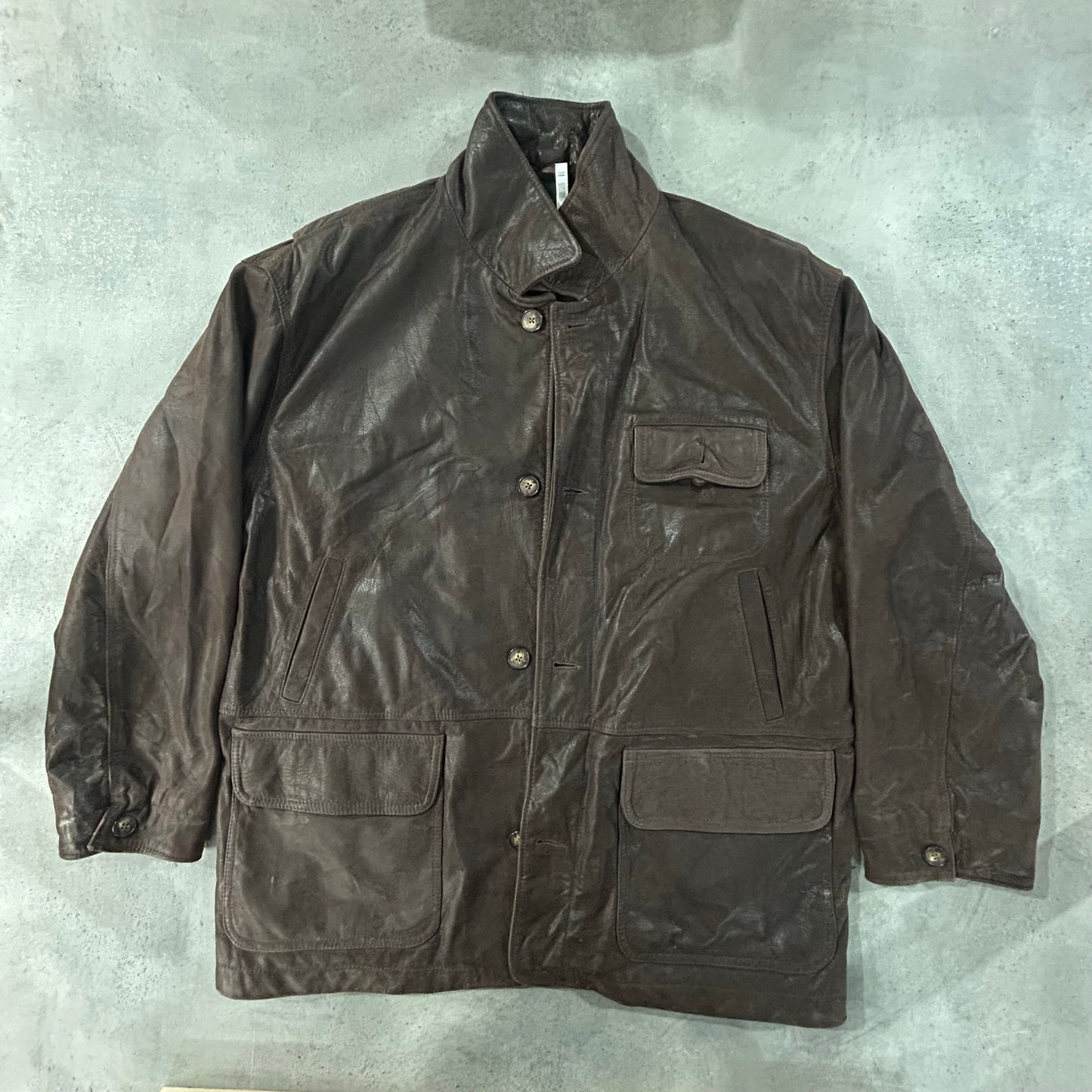 Vintage Retro Mid-Length Leather Jackets
