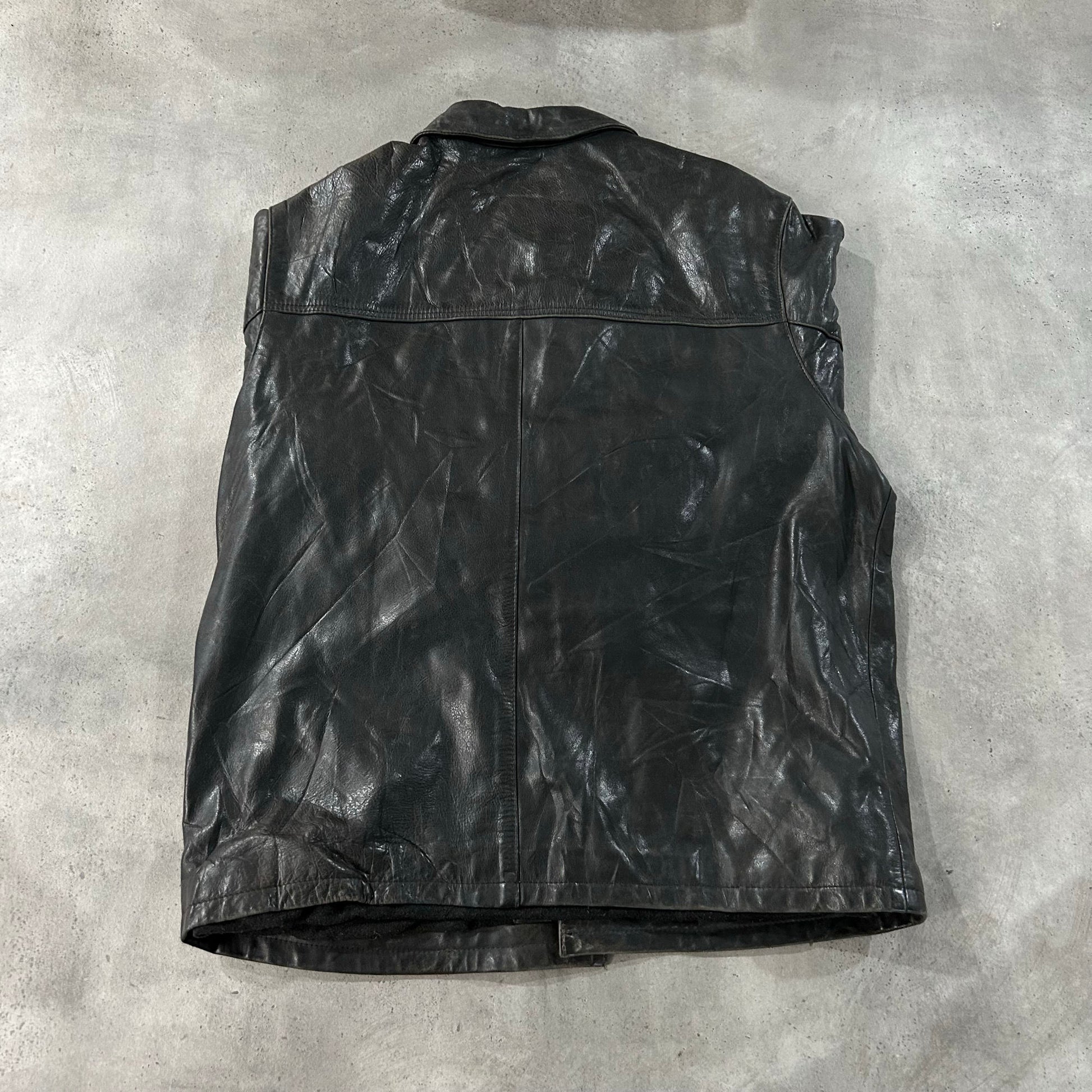 Vintage Oakwood Retro Mid-Length Leather Jackets