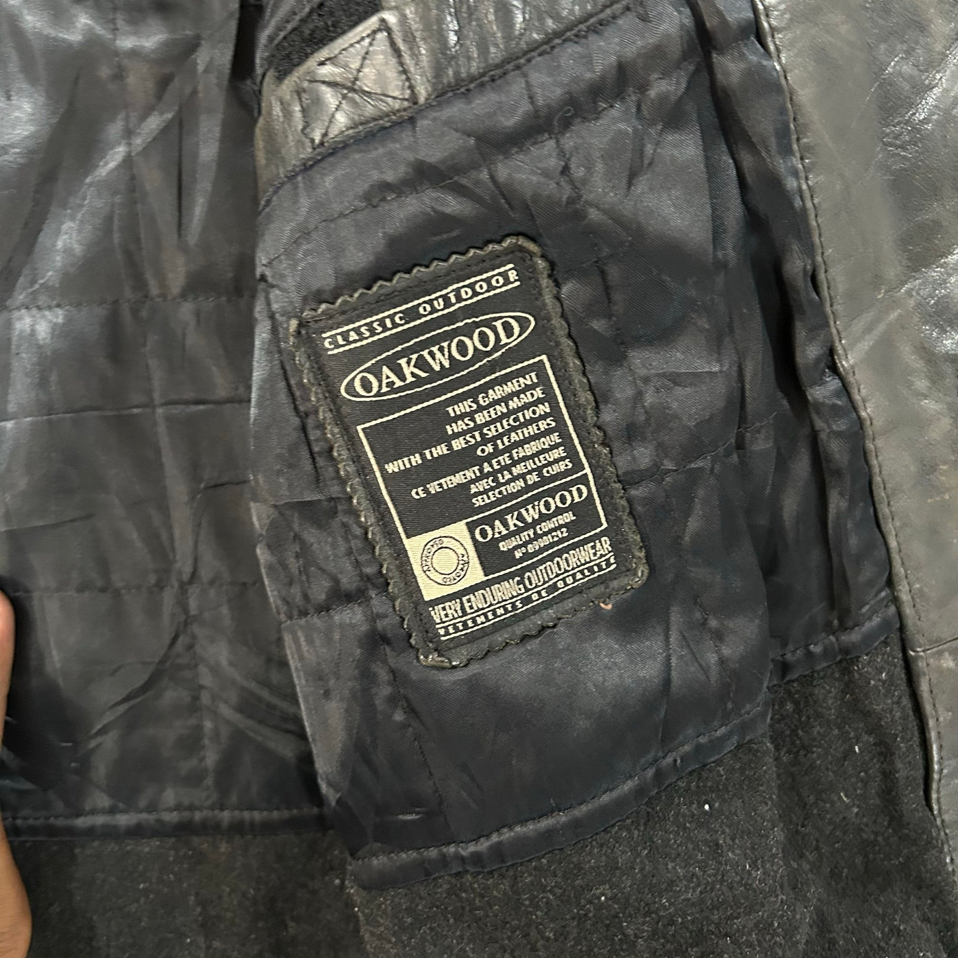 Vintage Oakwood Retro Mid-Length Leather Jackets