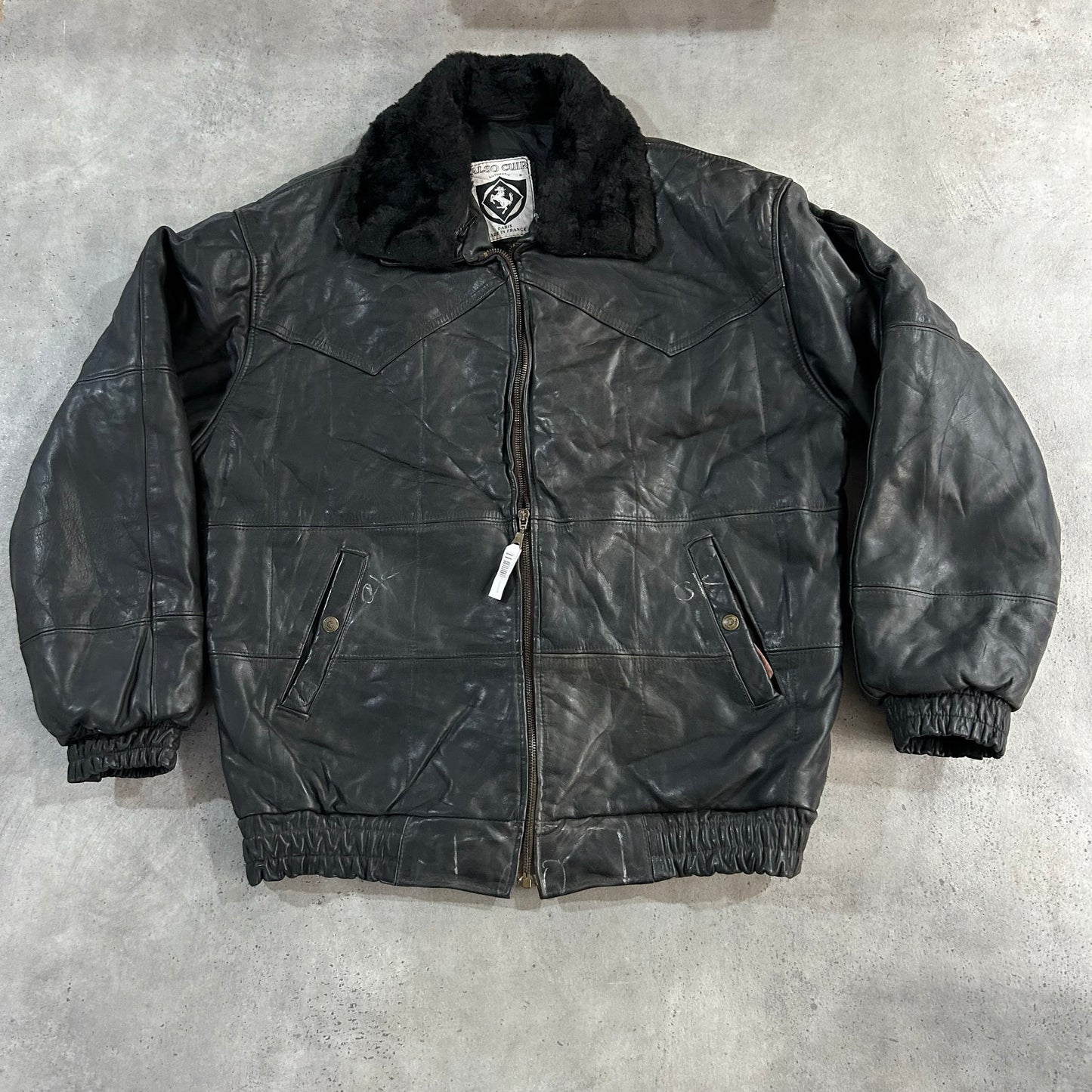 Vintage France Retro Flight Leather Jackets