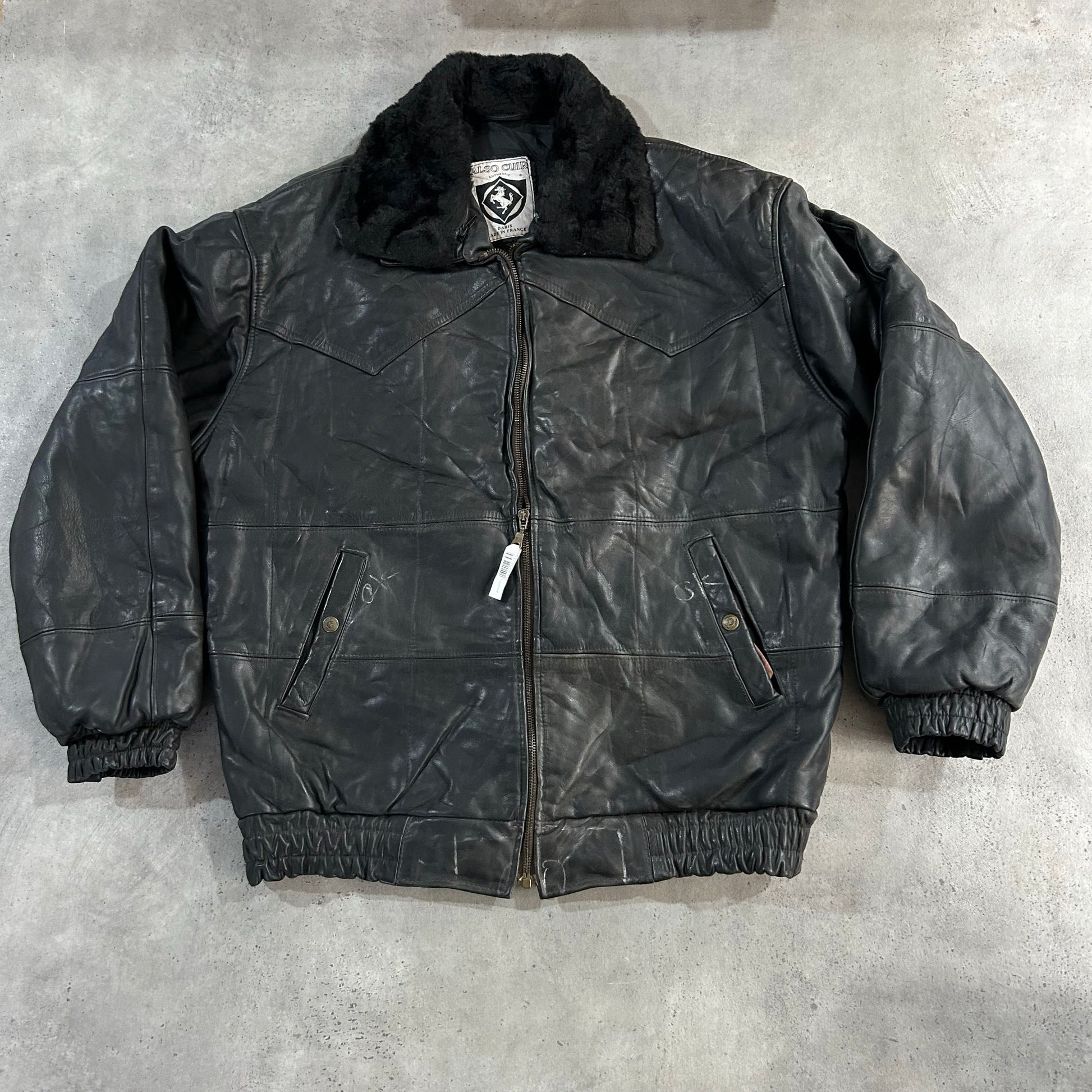 Vintage France Retro Flight Leather Jackets