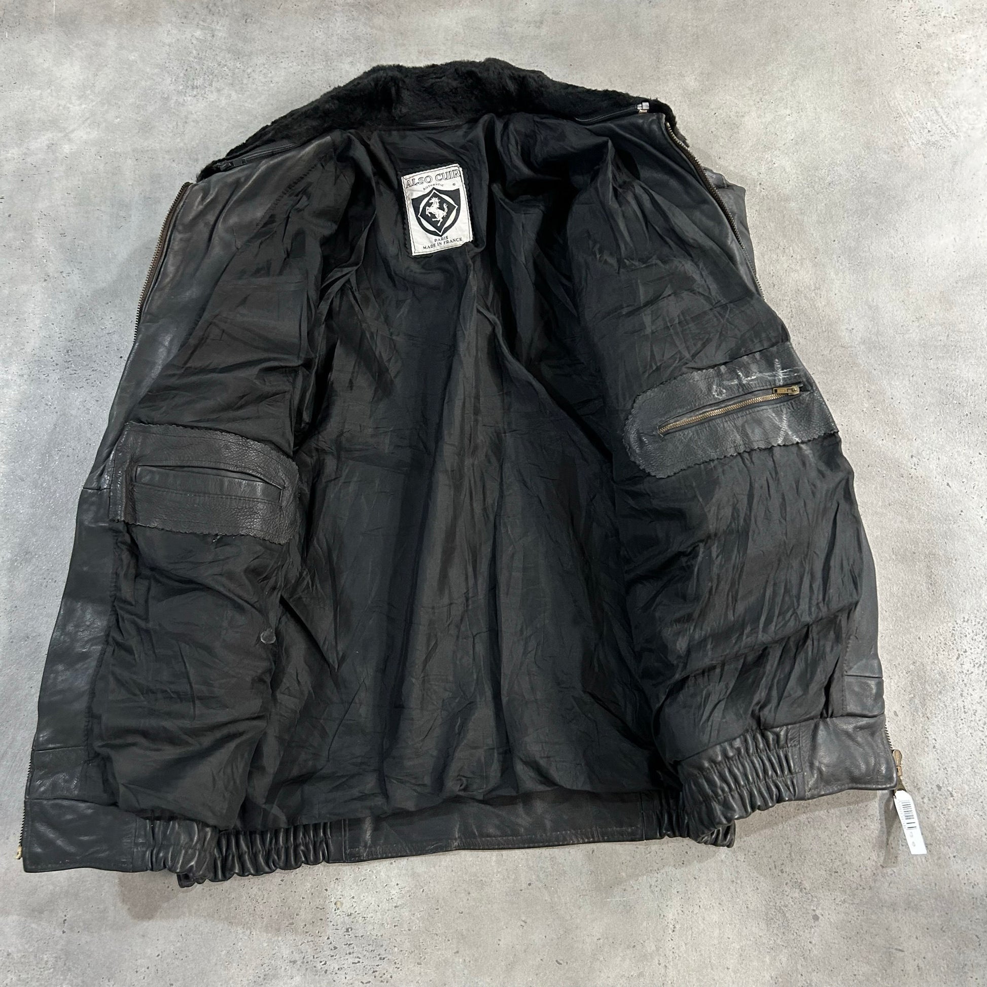 Vintage France Retro Flight Leather Jackets
