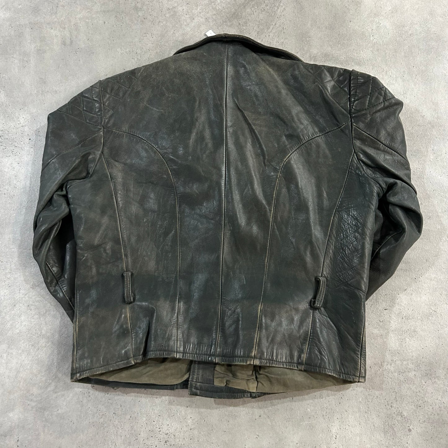 Vintage 50s-60s Germany Retro Double Rider Leather Jackets