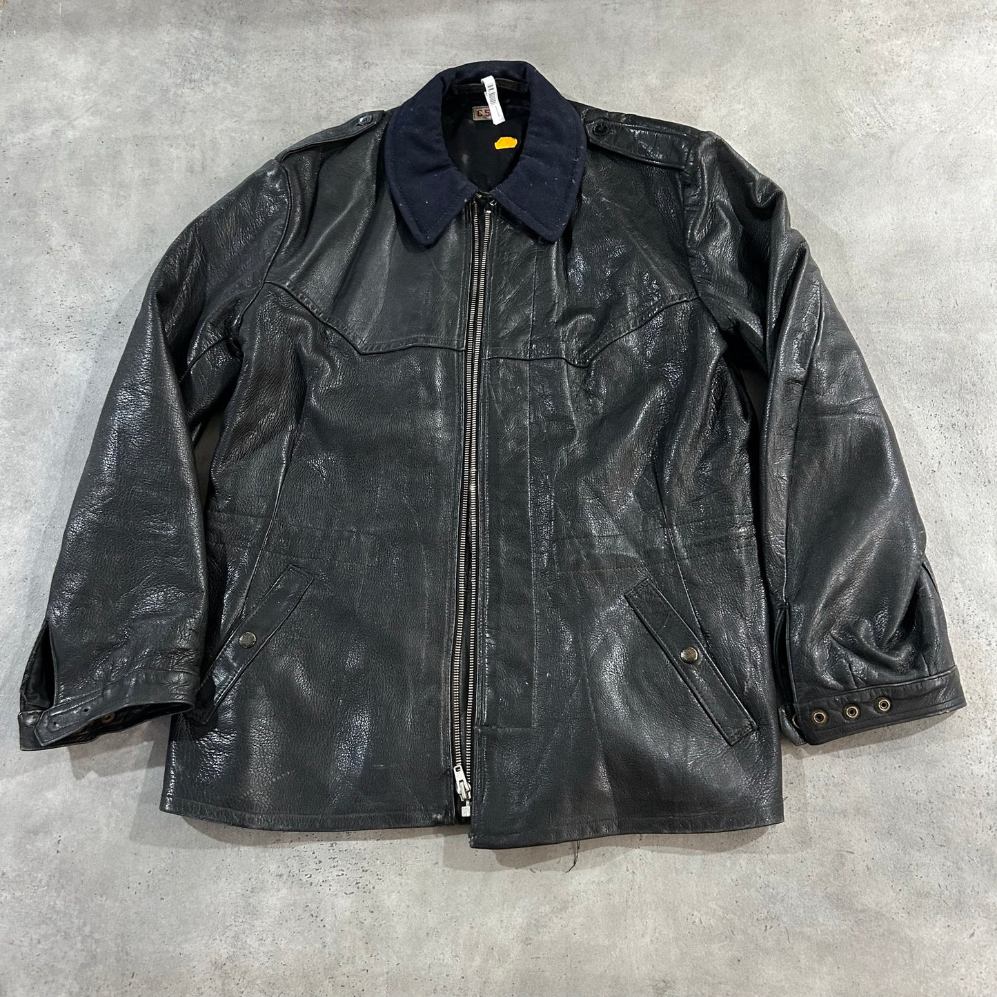 Vintage 50s-60s Sweden Military Leather Jackets