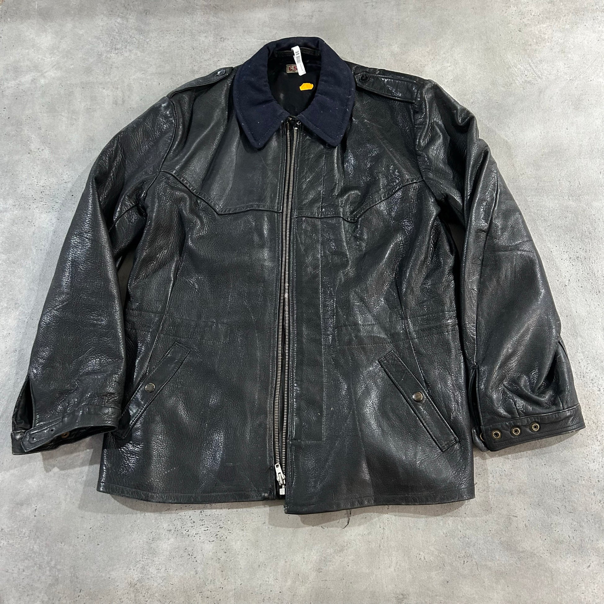 Vintage 50s-60s Sweden Military Leather Jackets