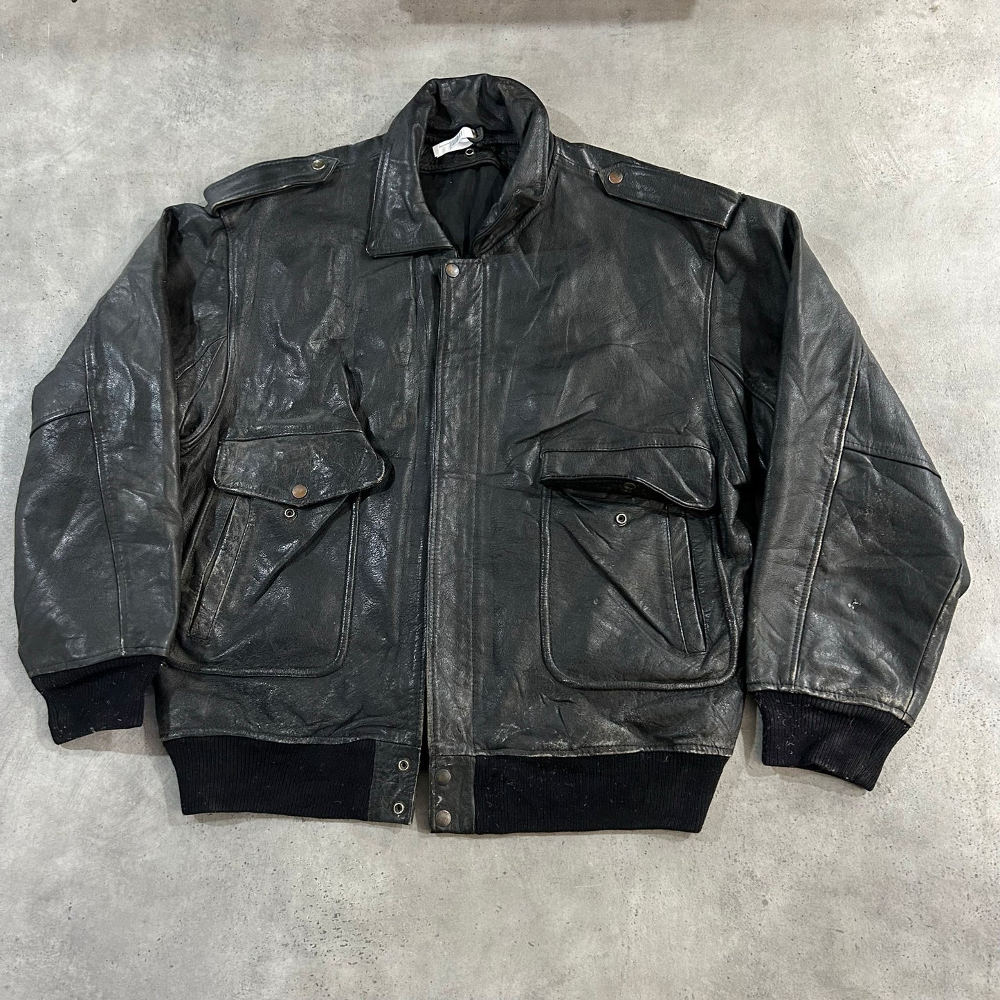 Vintage 70s-90s France Retro Flight Leather Jackets
