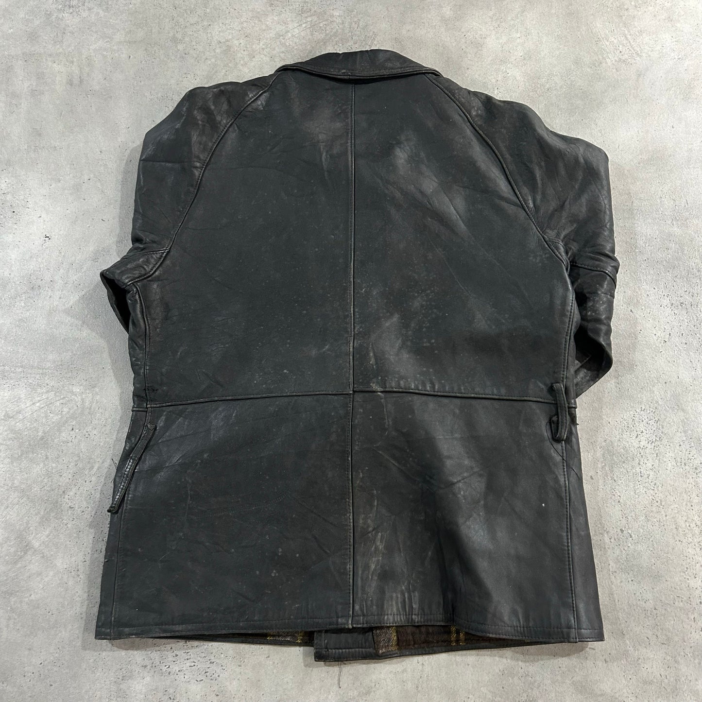 Vintage 50s-60s France Workwear Mid-Length Leather Jackets