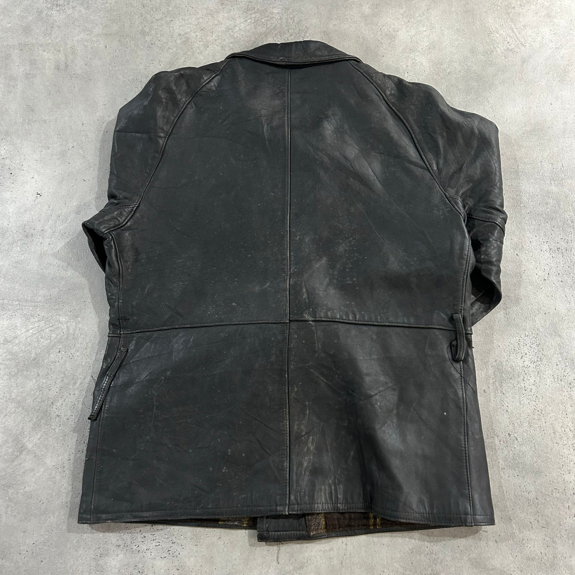 Vintage 50s-60s France Workwear Mid-Length Leather Jackets