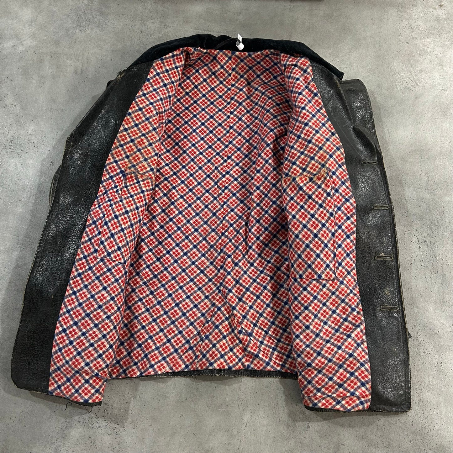 Vintage 50s-60s France Workwear Mid-Length Leather Jackets