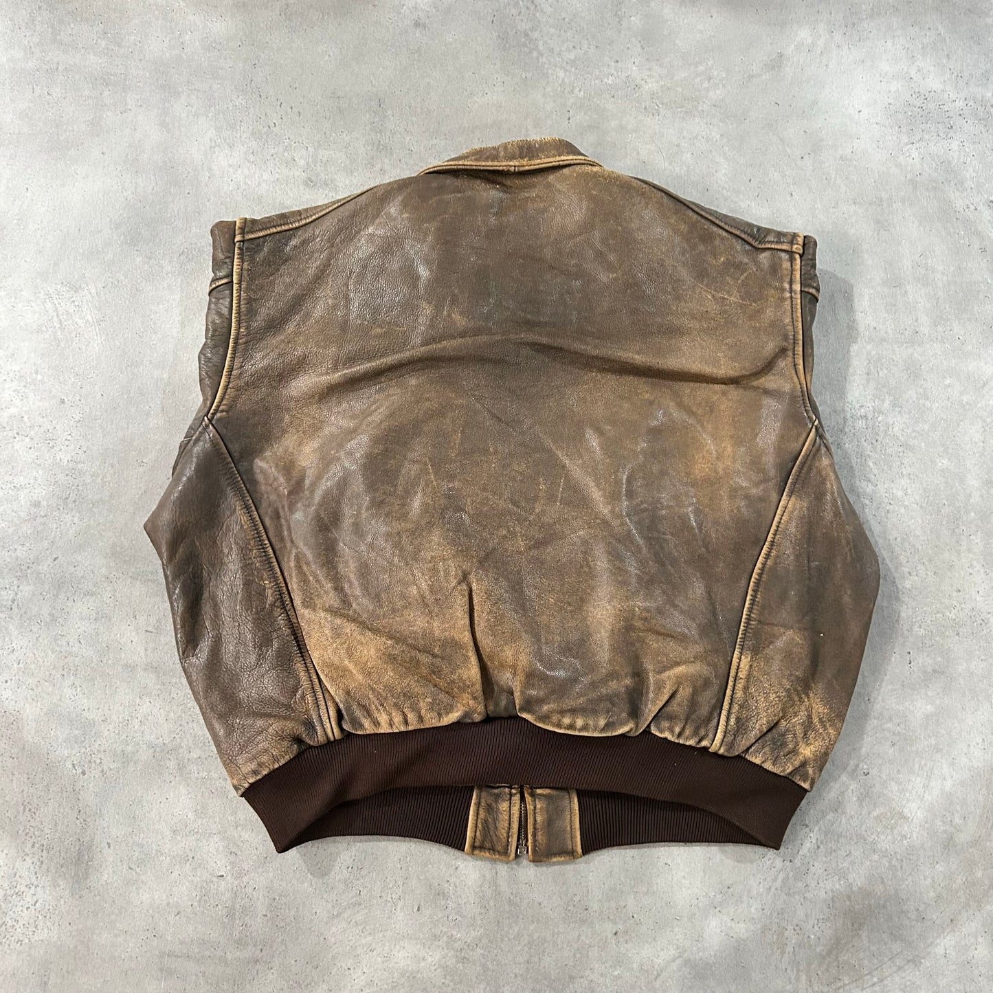 Vintage 70s-90s France Chevignon Military Flight Leather Jackets