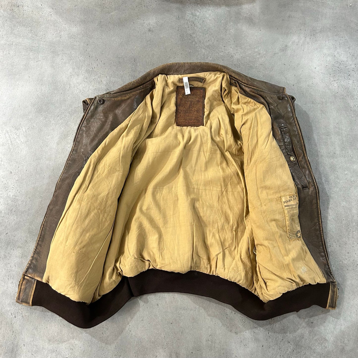 Vintage 70s-90s France Chevignon Military Flight Leather Jackets