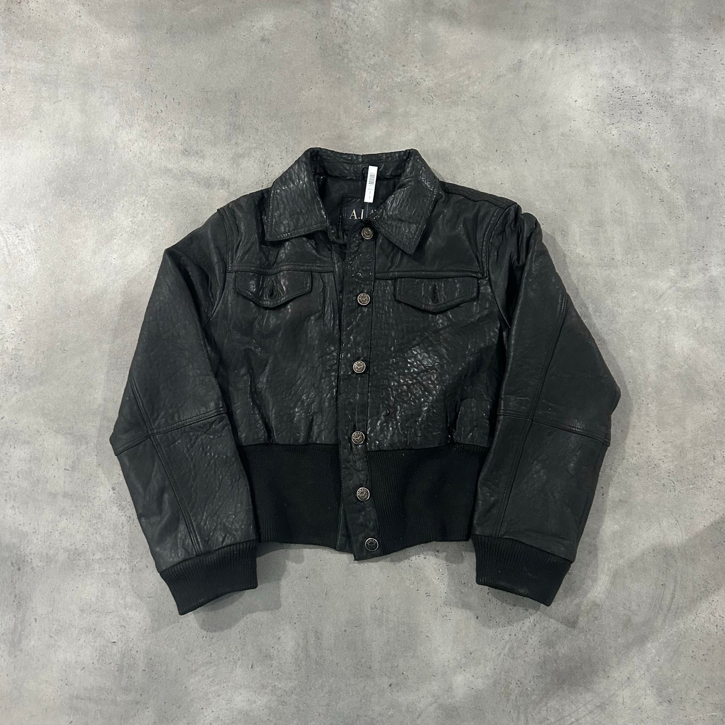Vintage 70s-90s Italy Armani Pre-owned Luxury Flight Leather Jackets