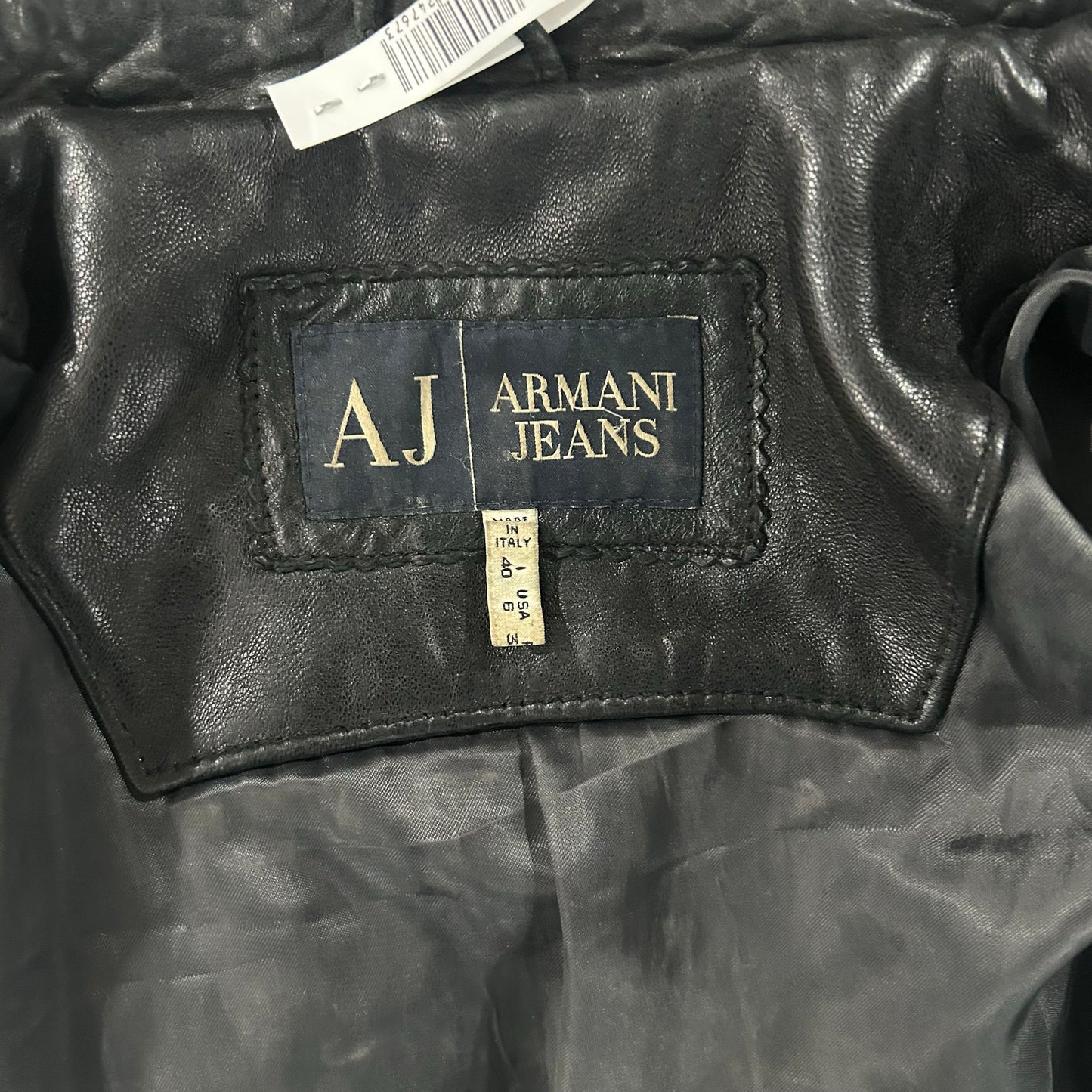 Vintage 70s-90s Italy Armani Pre-owned Luxury Flight Leather Jackets
