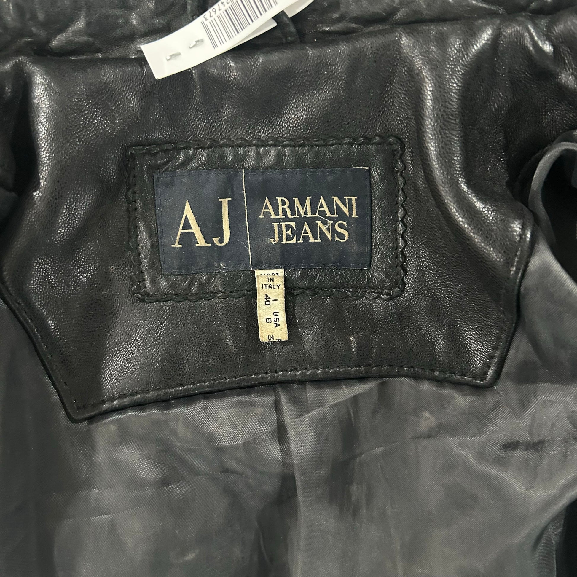 Vintage 70s-90s Italy Armani Pre-owned Luxury Flight Leather Jackets