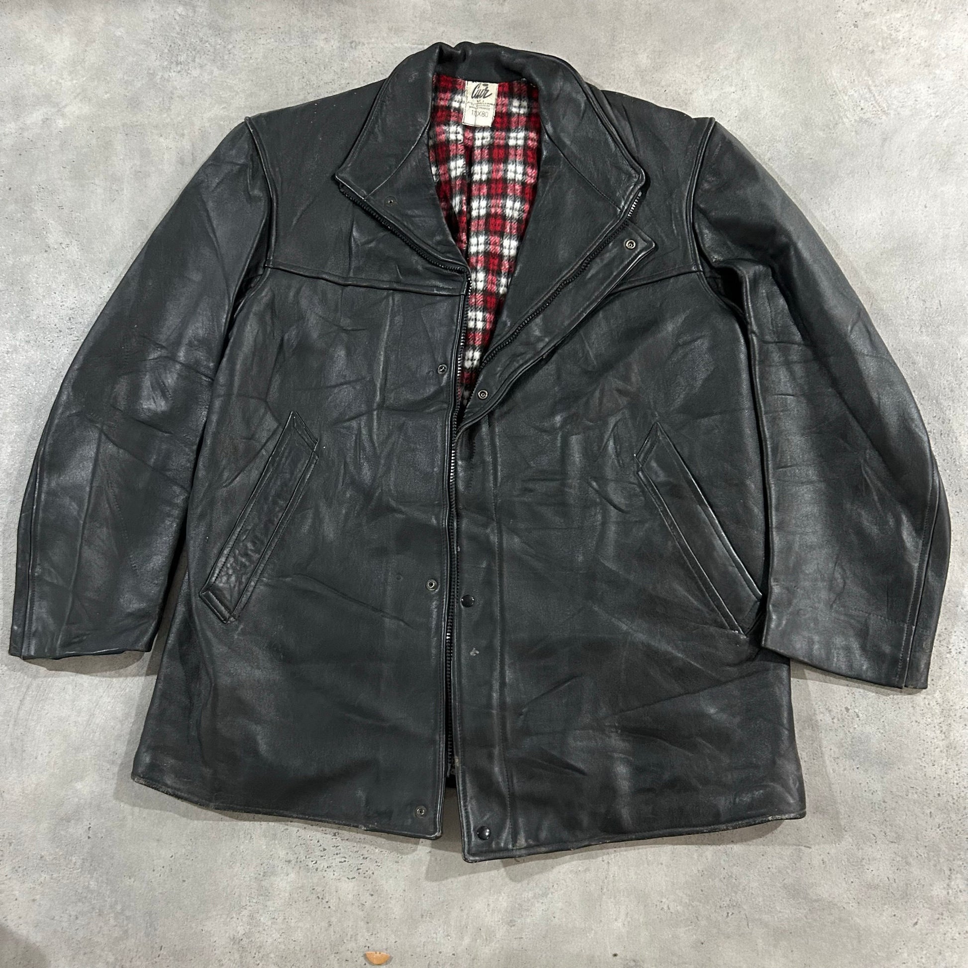 Vintage 70s-90s France Mid-Length Leather Jackets