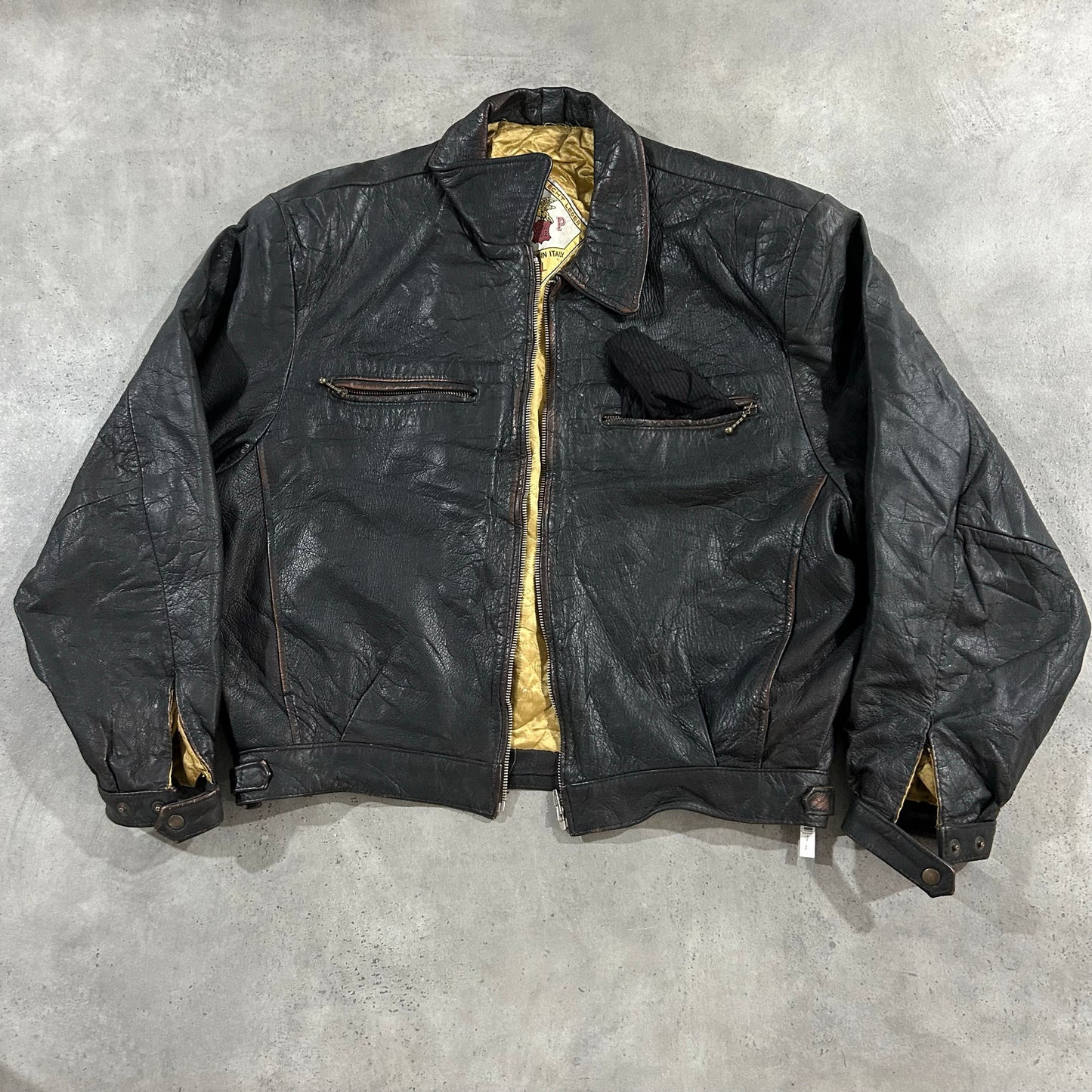 Vintage 70s-90s Italy Retro Leather Jackets