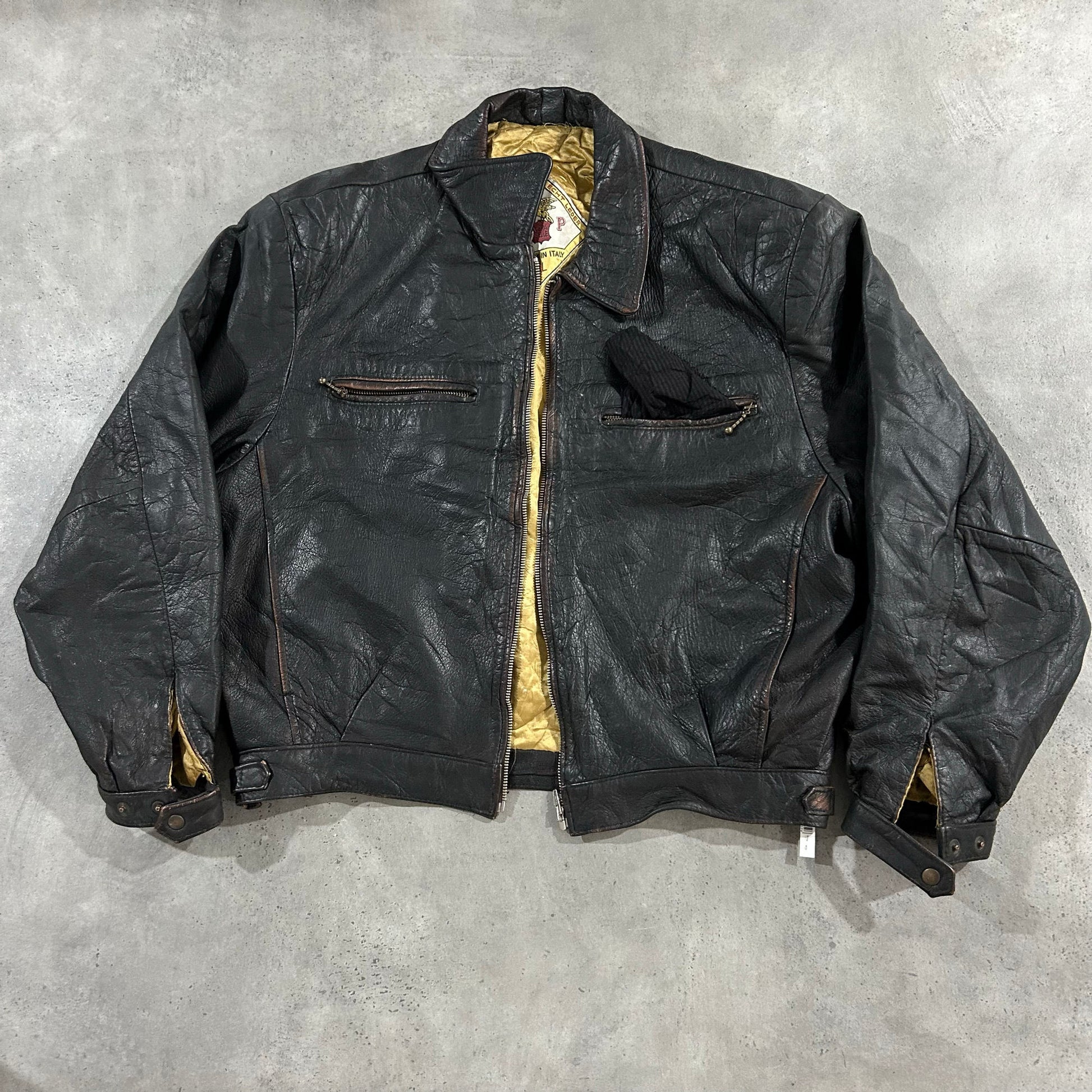 Vintage 70s-90s Italy Retro Leather Jackets