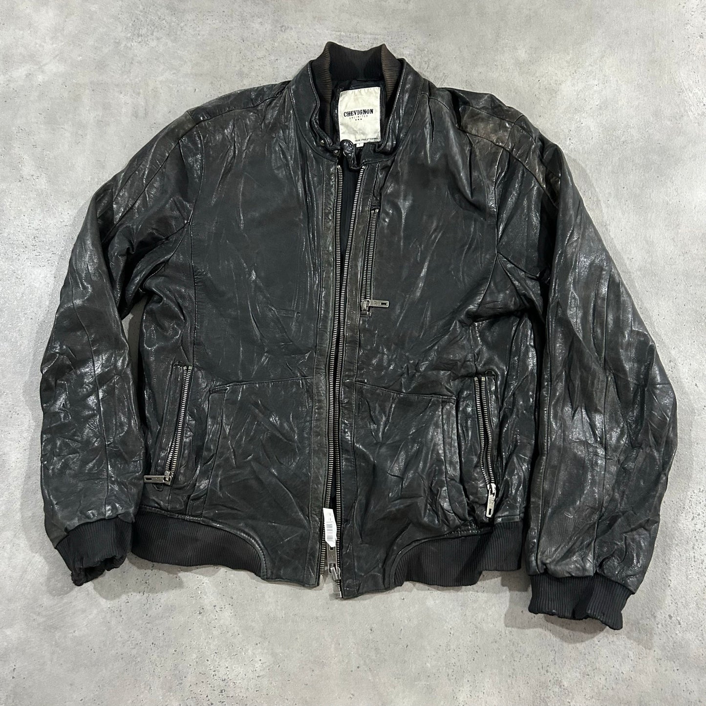 Vintage Chevignon Retro Flight Leather Jackets