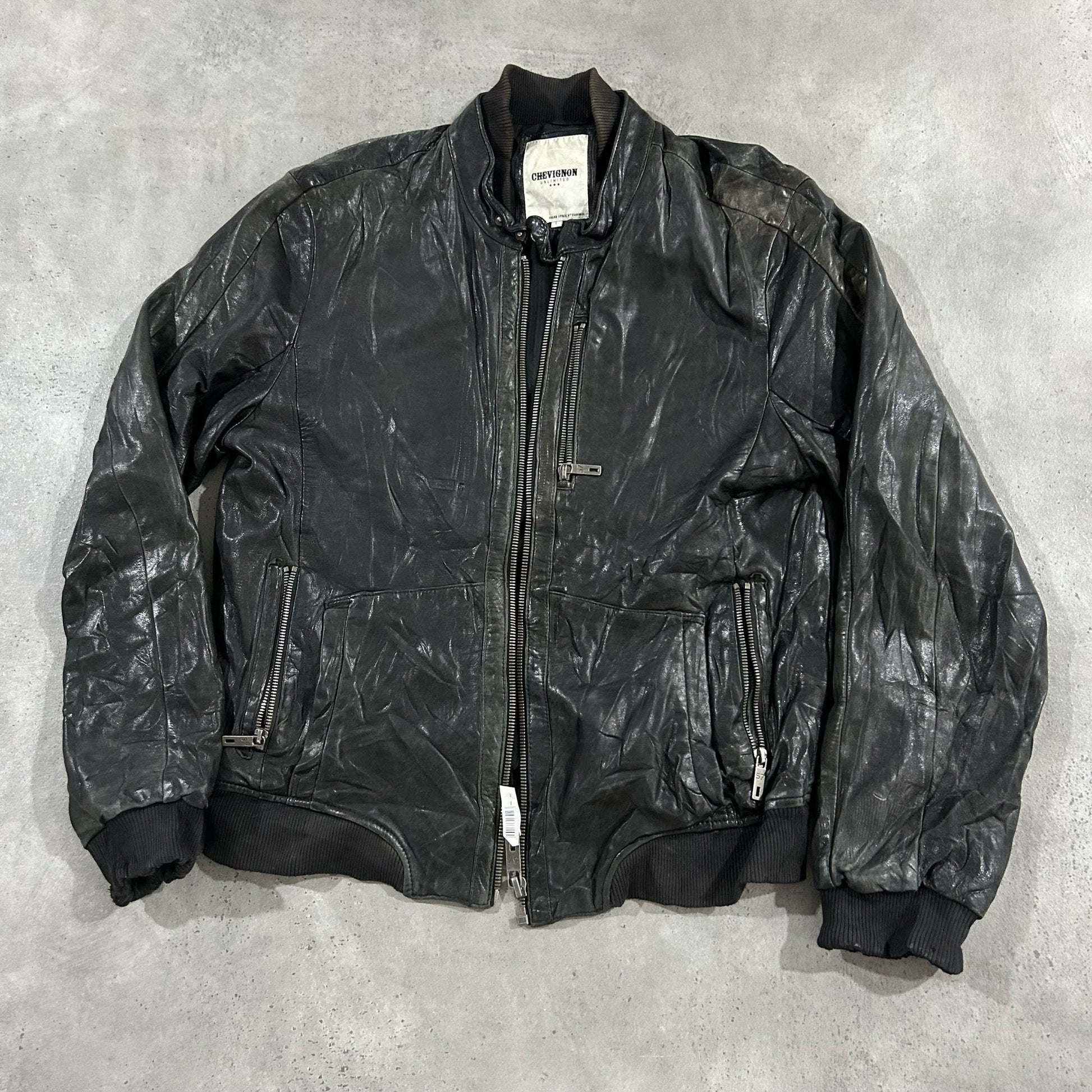 Vintage Chevignon Retro Flight Leather Jackets