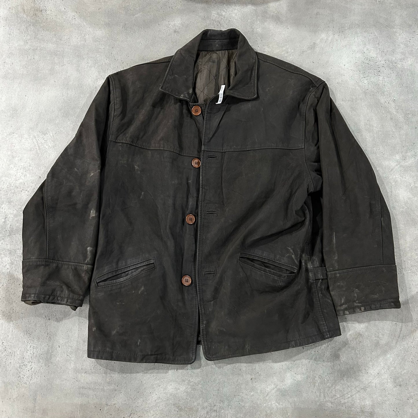 Vintage Retro Mid-Length Leather Jackets