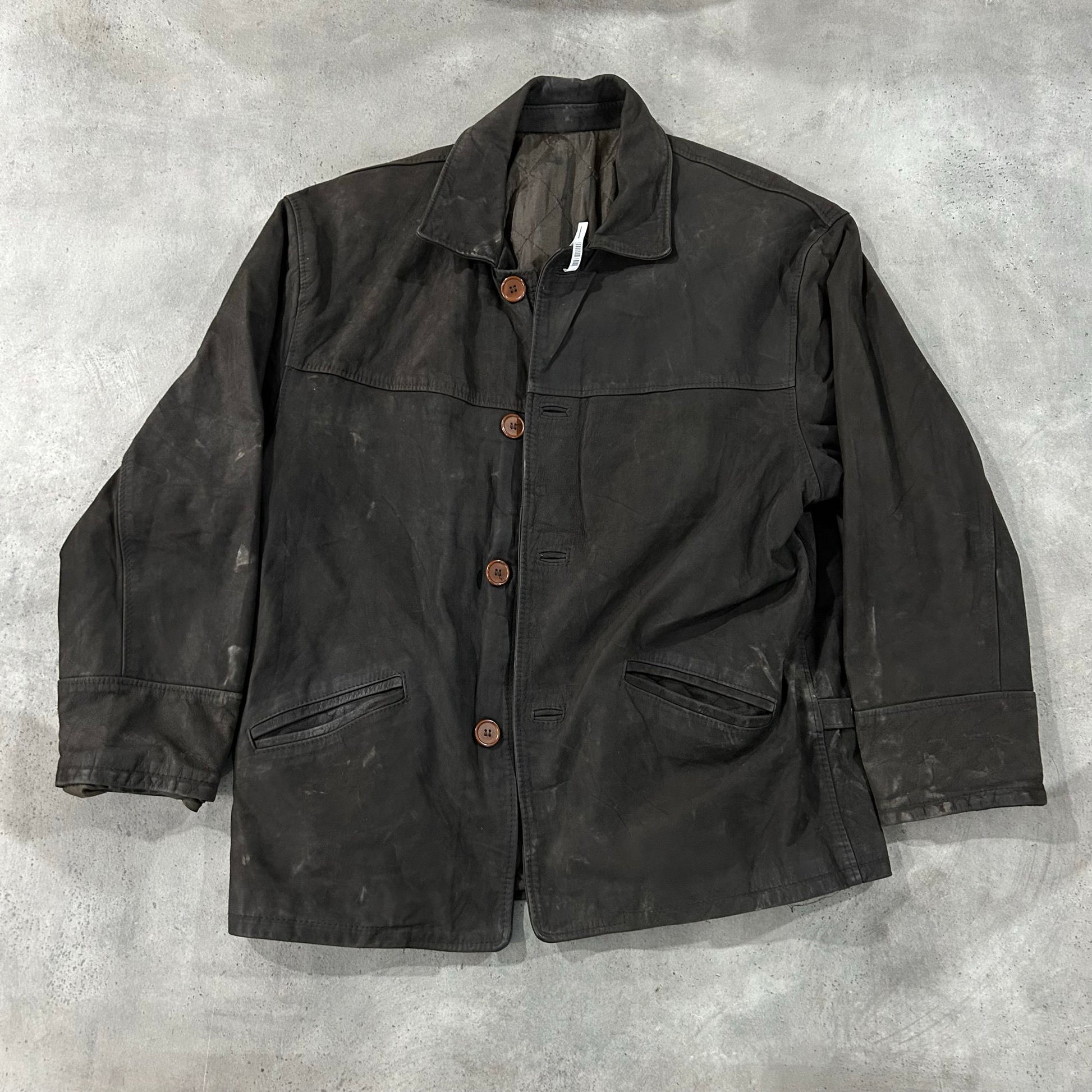 Vintage Retro Mid-Length Leather Jackets
