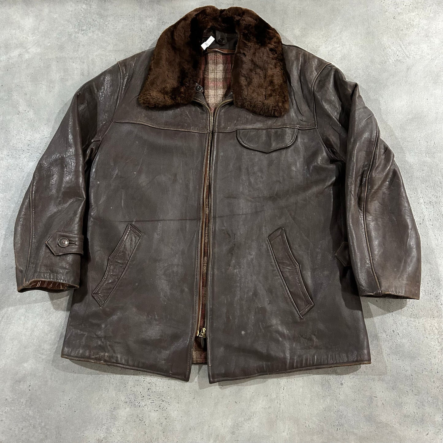 Vintage Mid-Length Leather Jackets
