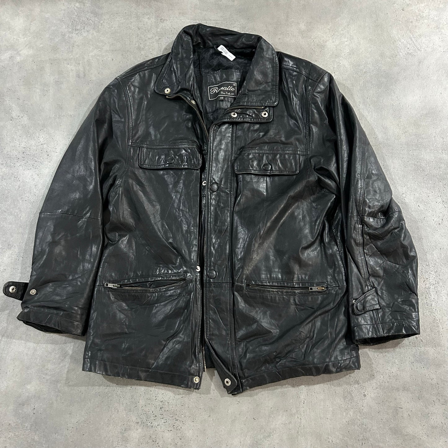 Vintage Retro Mid-Length Leather Jackets