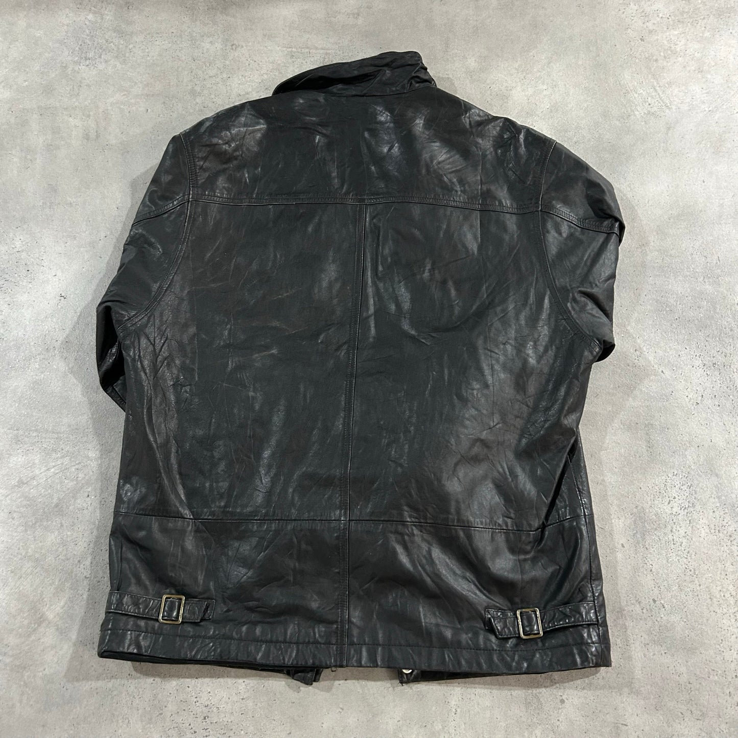 Vintage Retro Mid-Length Leather Jackets