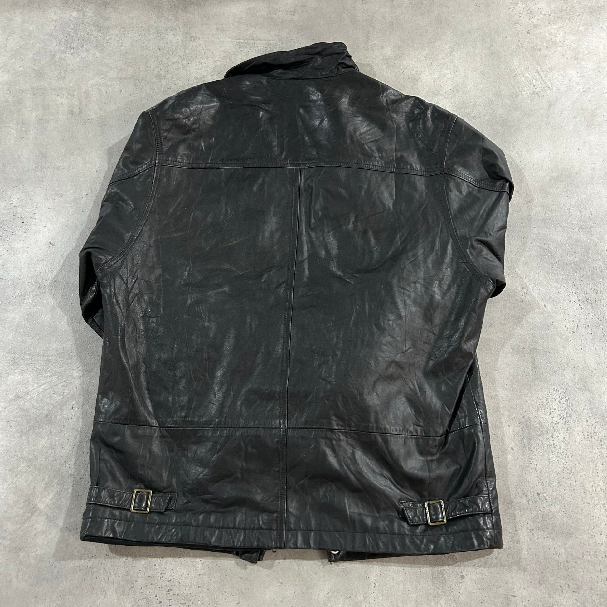 Vintage Retro Mid-Length Leather Jackets