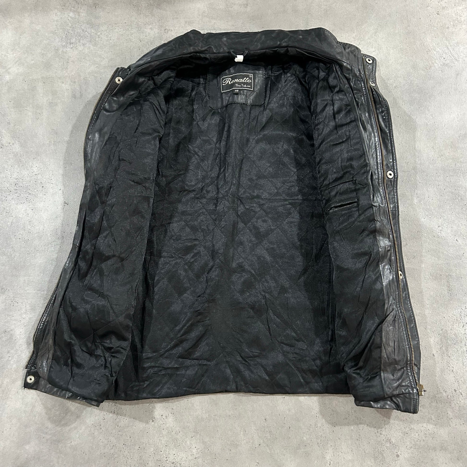 Vintage Retro Mid-Length Leather Jackets