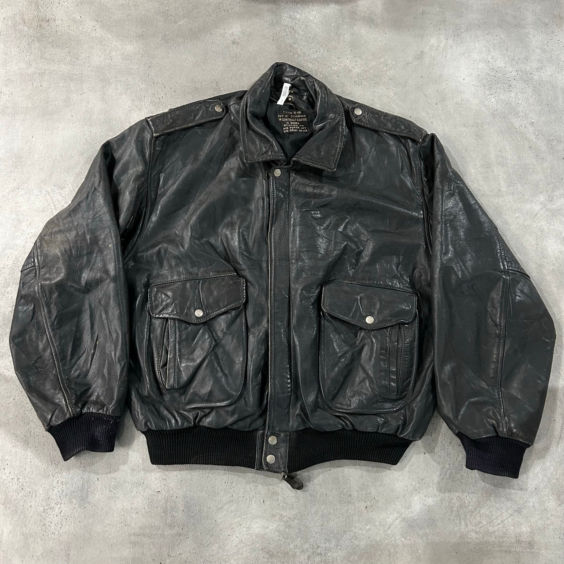 Vintage 70s-90s Military Flight Leather Jackets