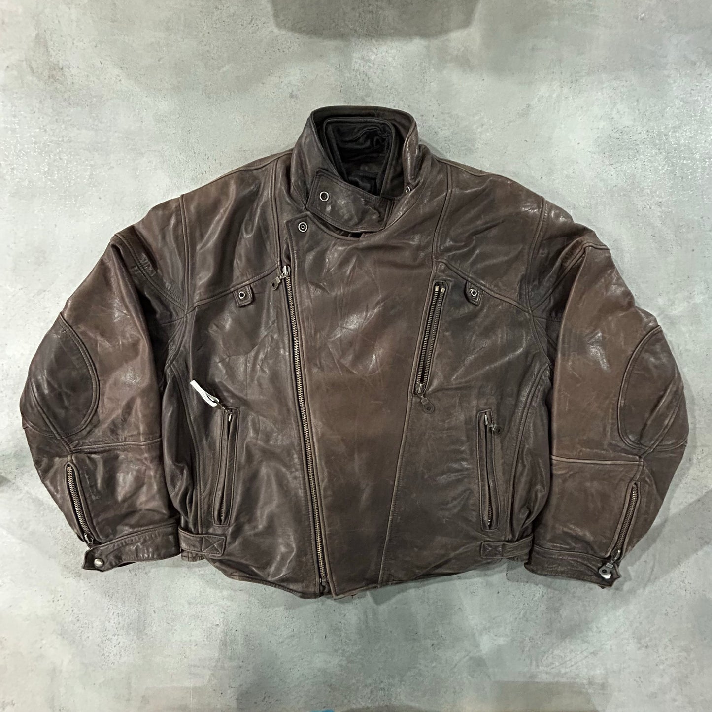 Vintage 70s-90s France Double Rider Leather Jackets
