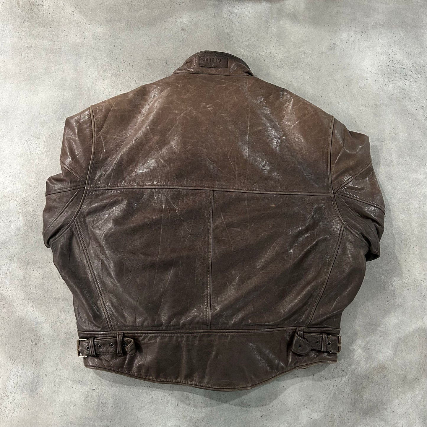 Vintage 70s-90s France Double Rider Leather Jackets