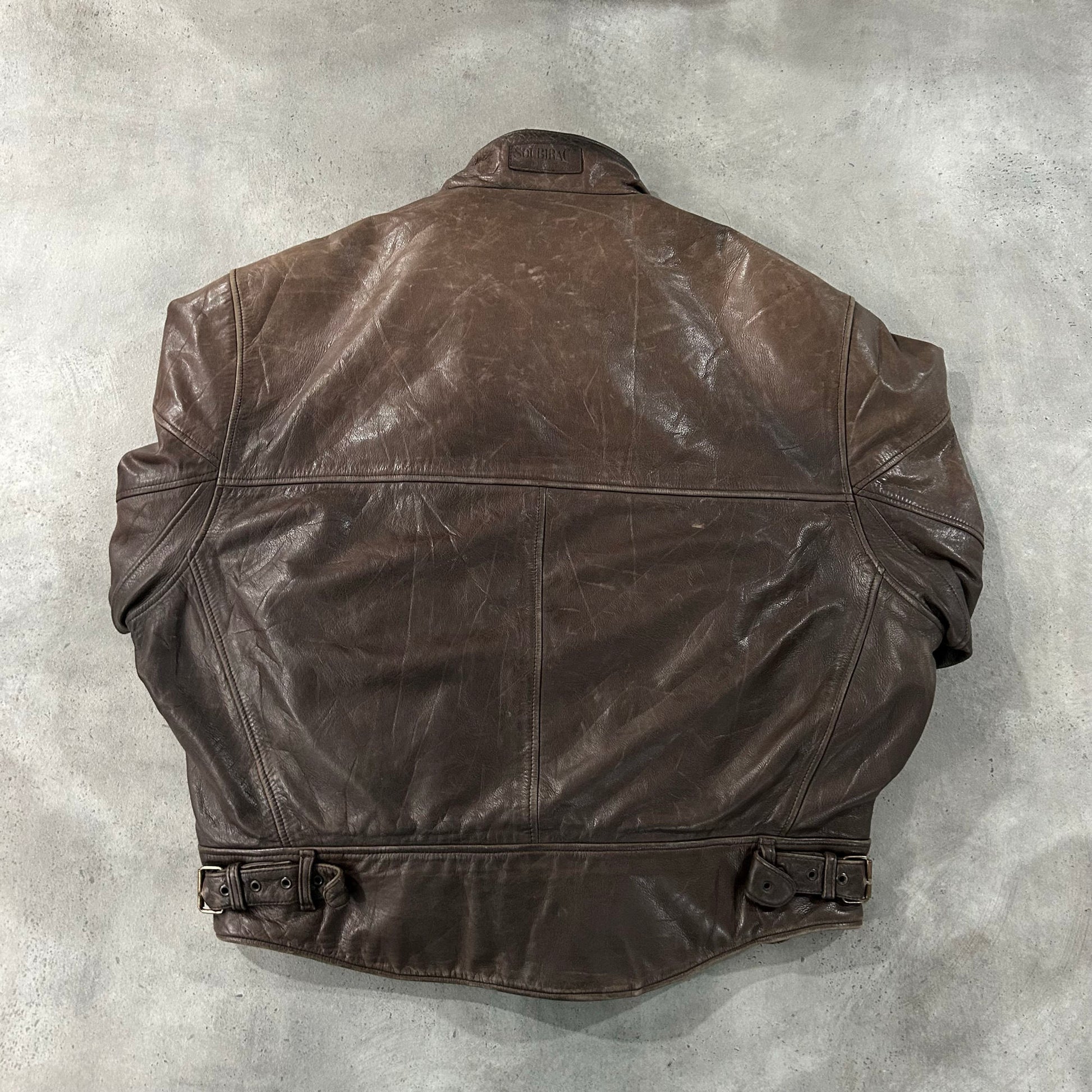 Vintage 70s-90s France Double Rider Leather Jackets