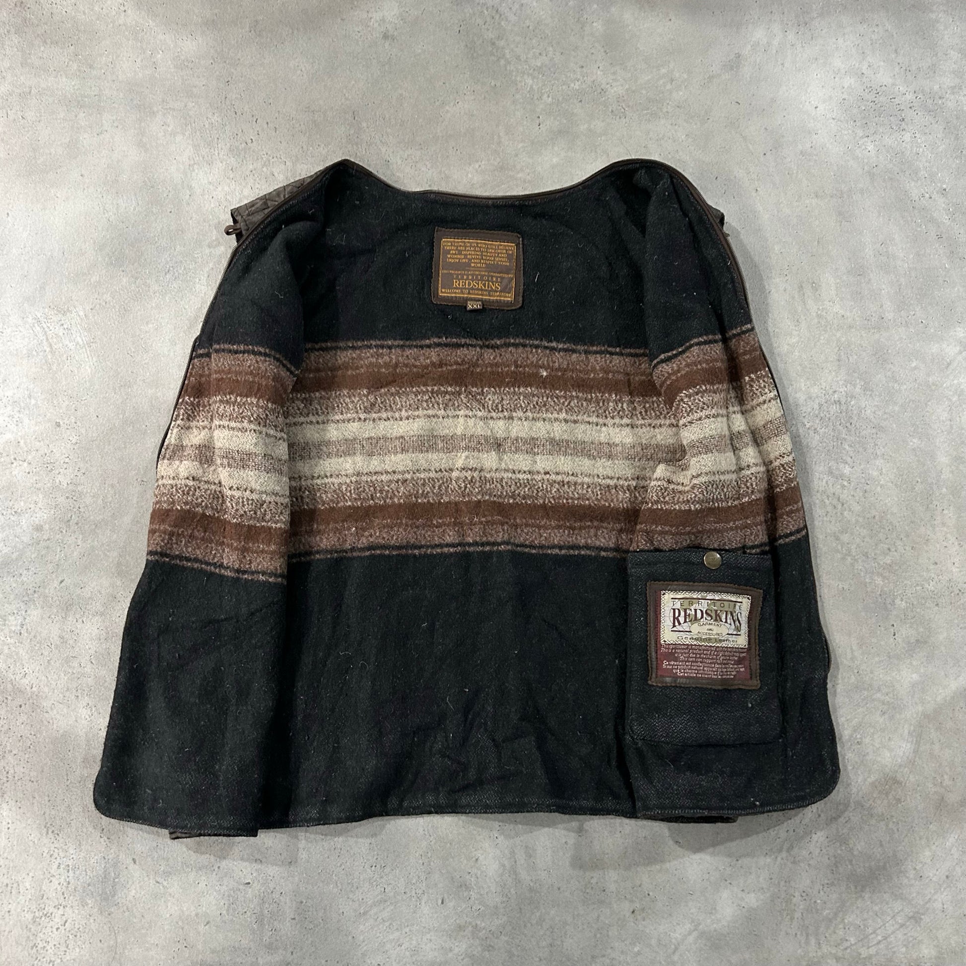 Vintage 70s-90s France Redskins Retro Vests