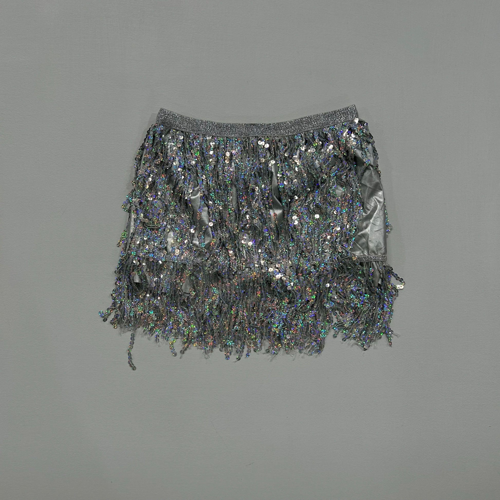 Y2K Sequins Metallic Skirt