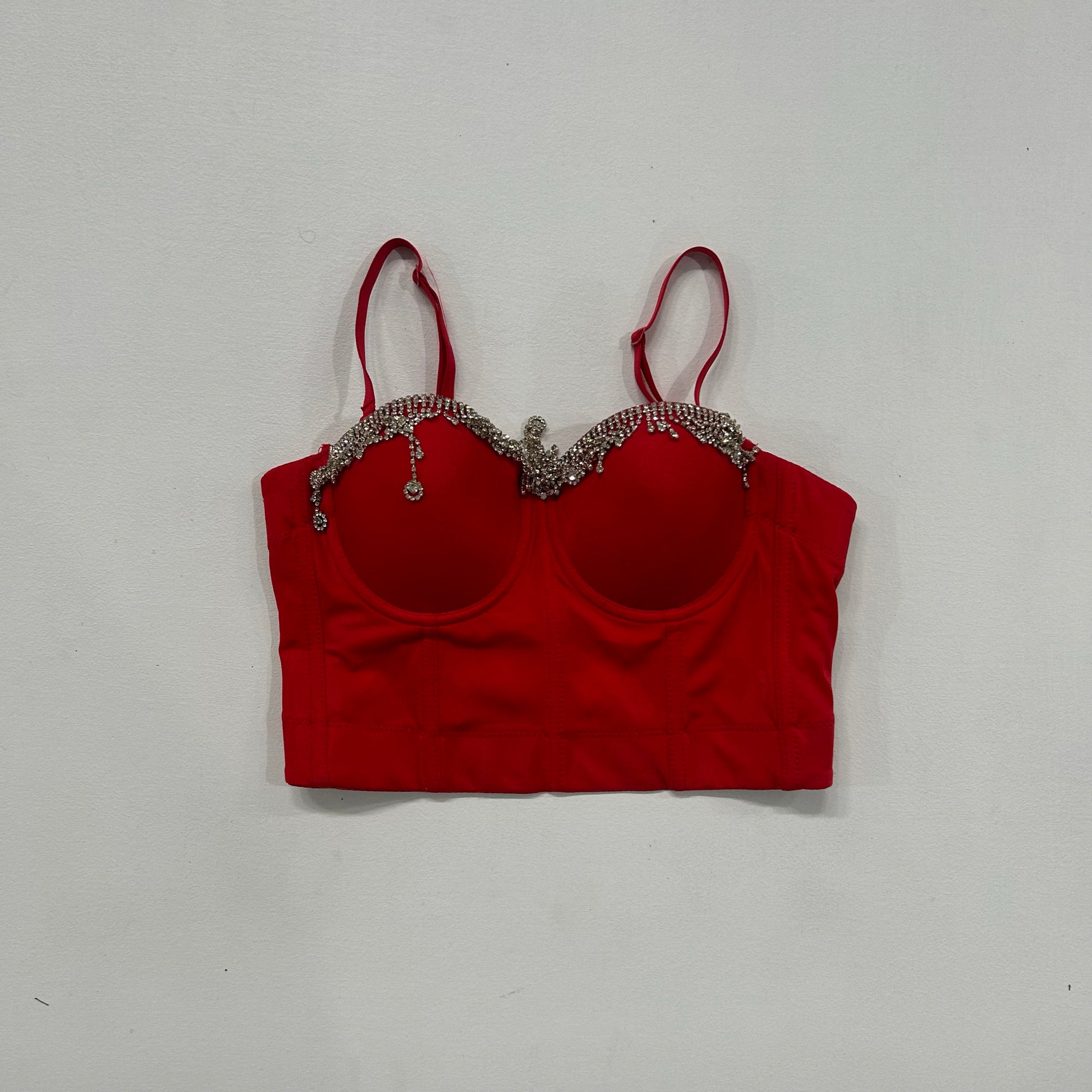 Y2K Rhinestone Corset/Bustier