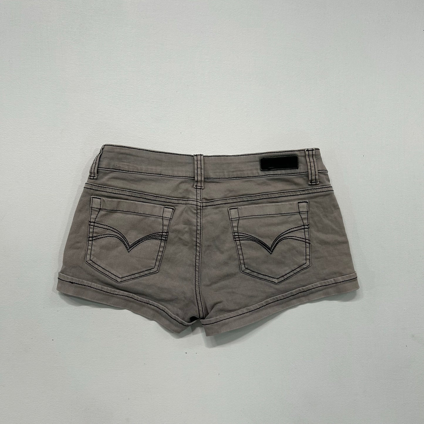 Y2K Rhinestone Low-Rise Shorts