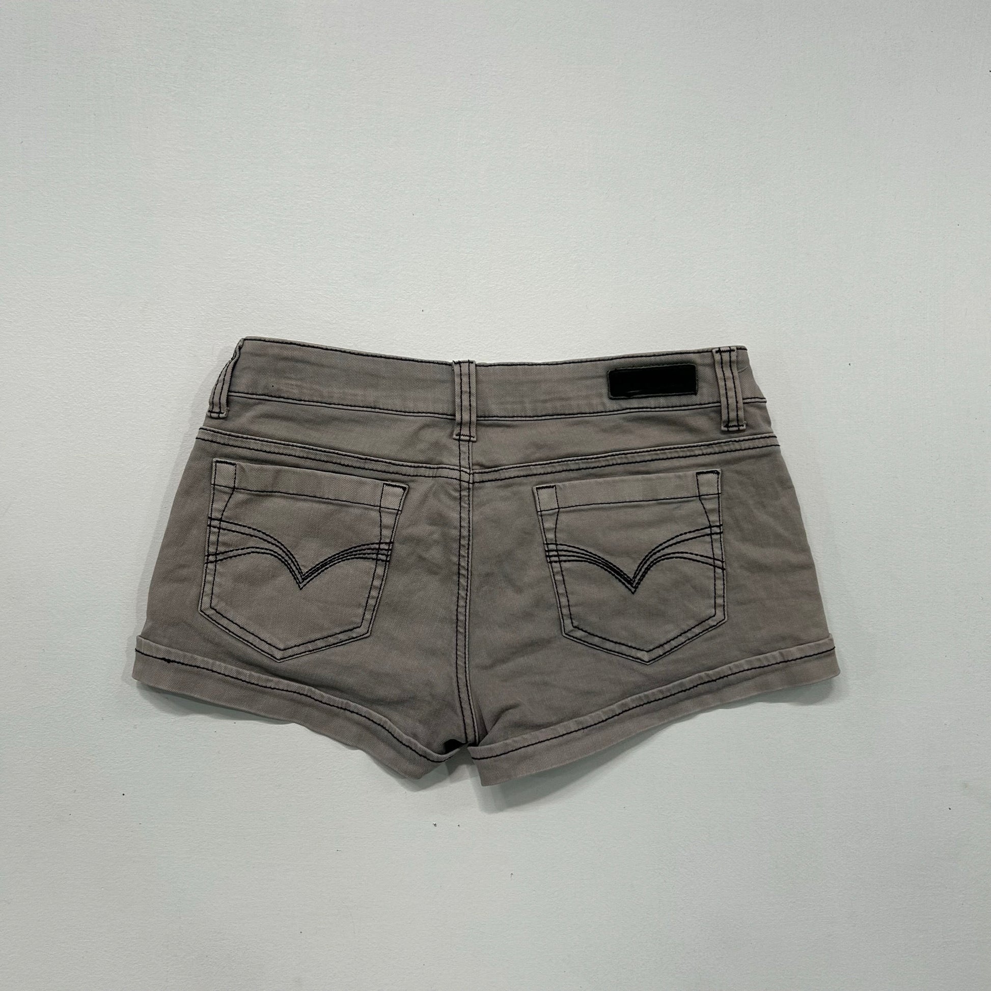Y2K Rhinestone Low-Rise Shorts