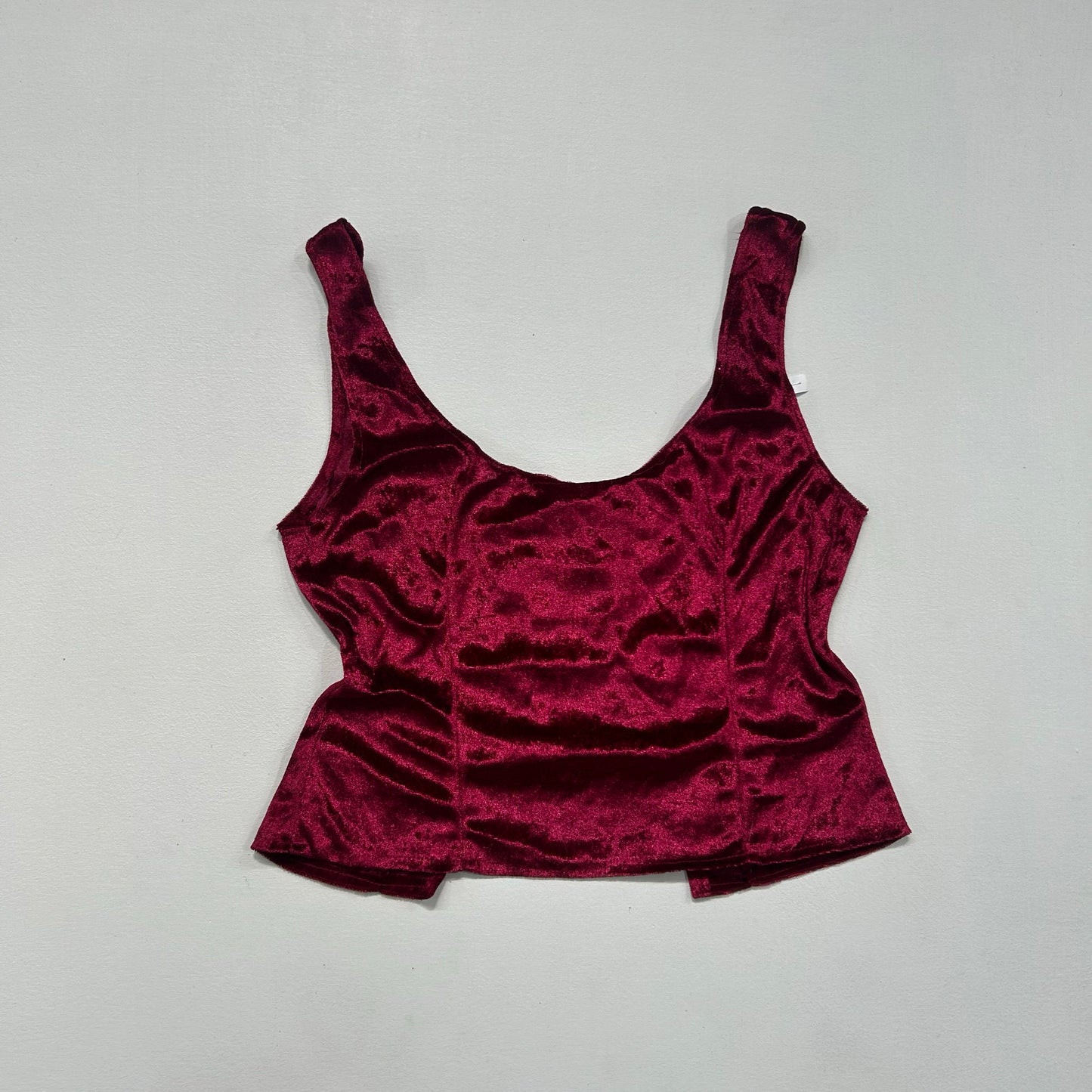 Y2K Velour Lace-Up Tank/Cami